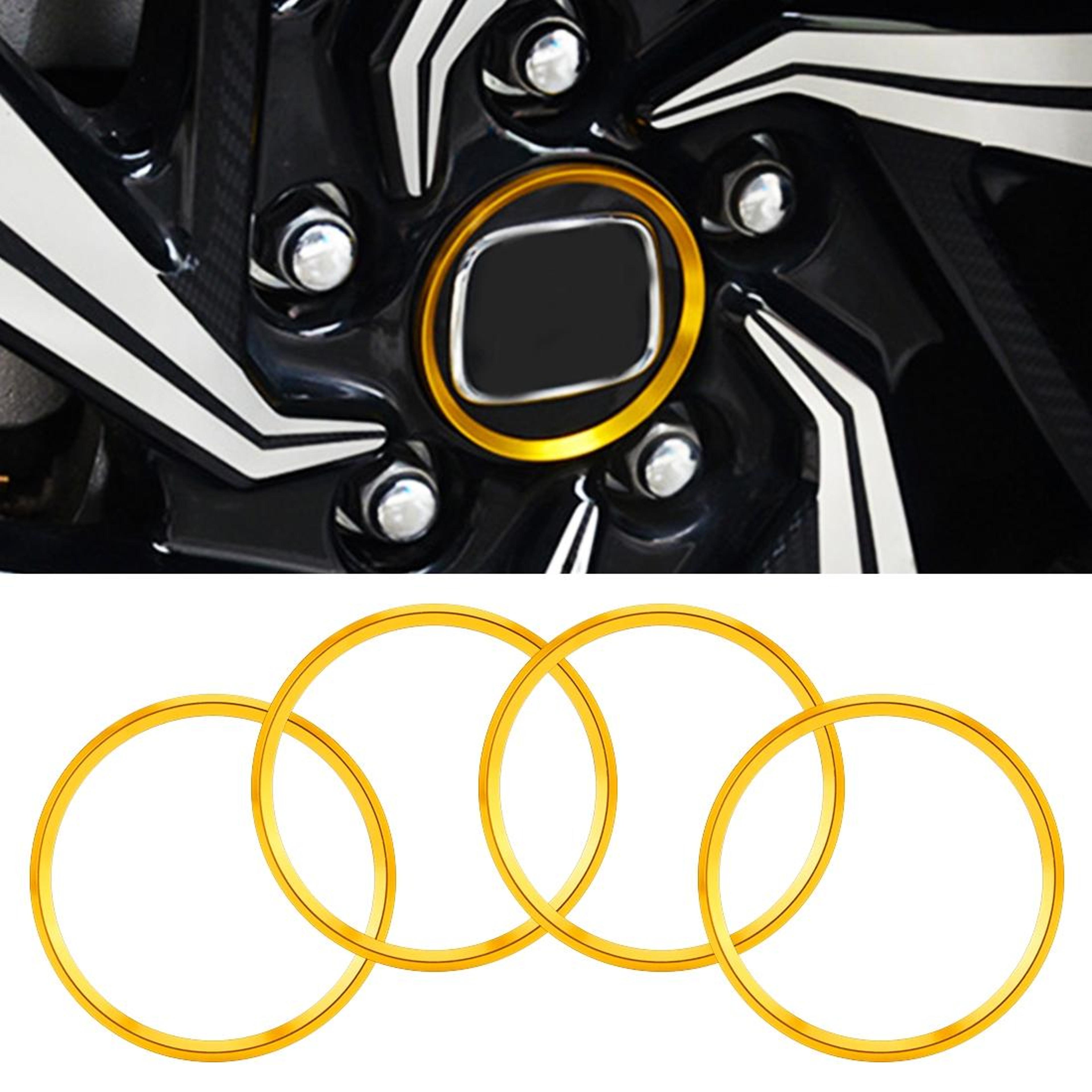 bmw 5 series 2018 wheel hub decoration ring luxury metal trim