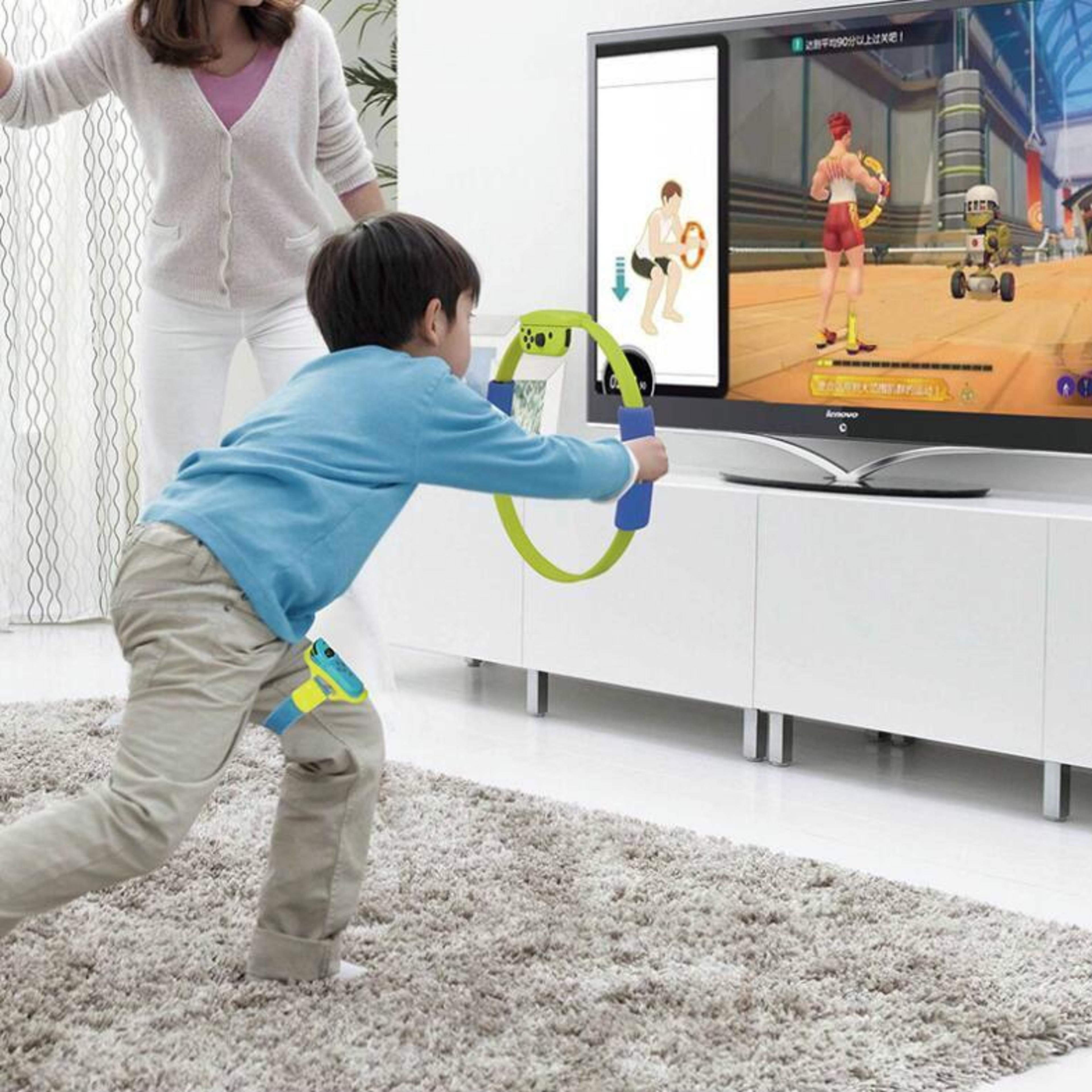 nintendo switch fitness ring & joy-con leg strap for interactive fitness games