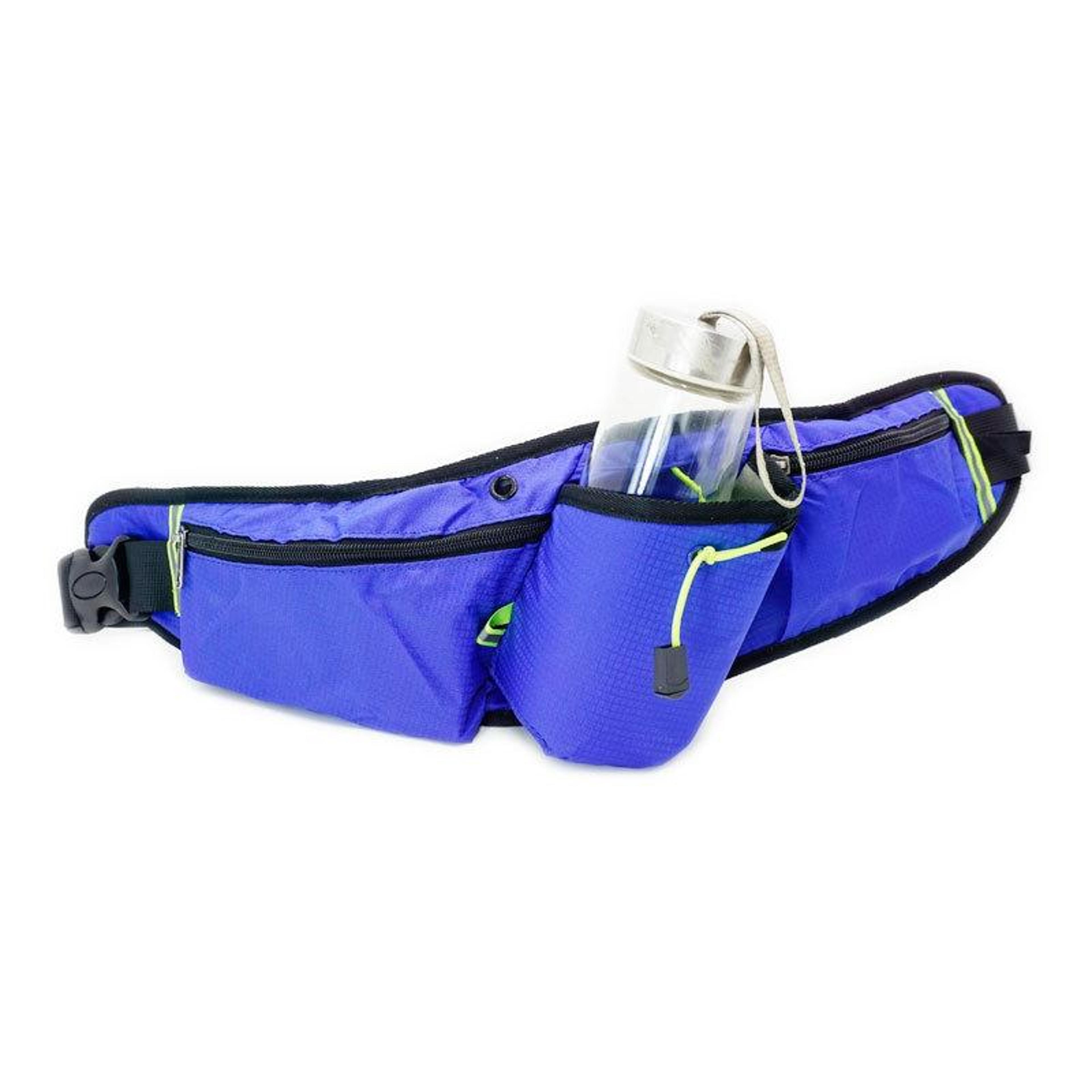 3-in-1 running waist bag with water bottle holder & phone pocket