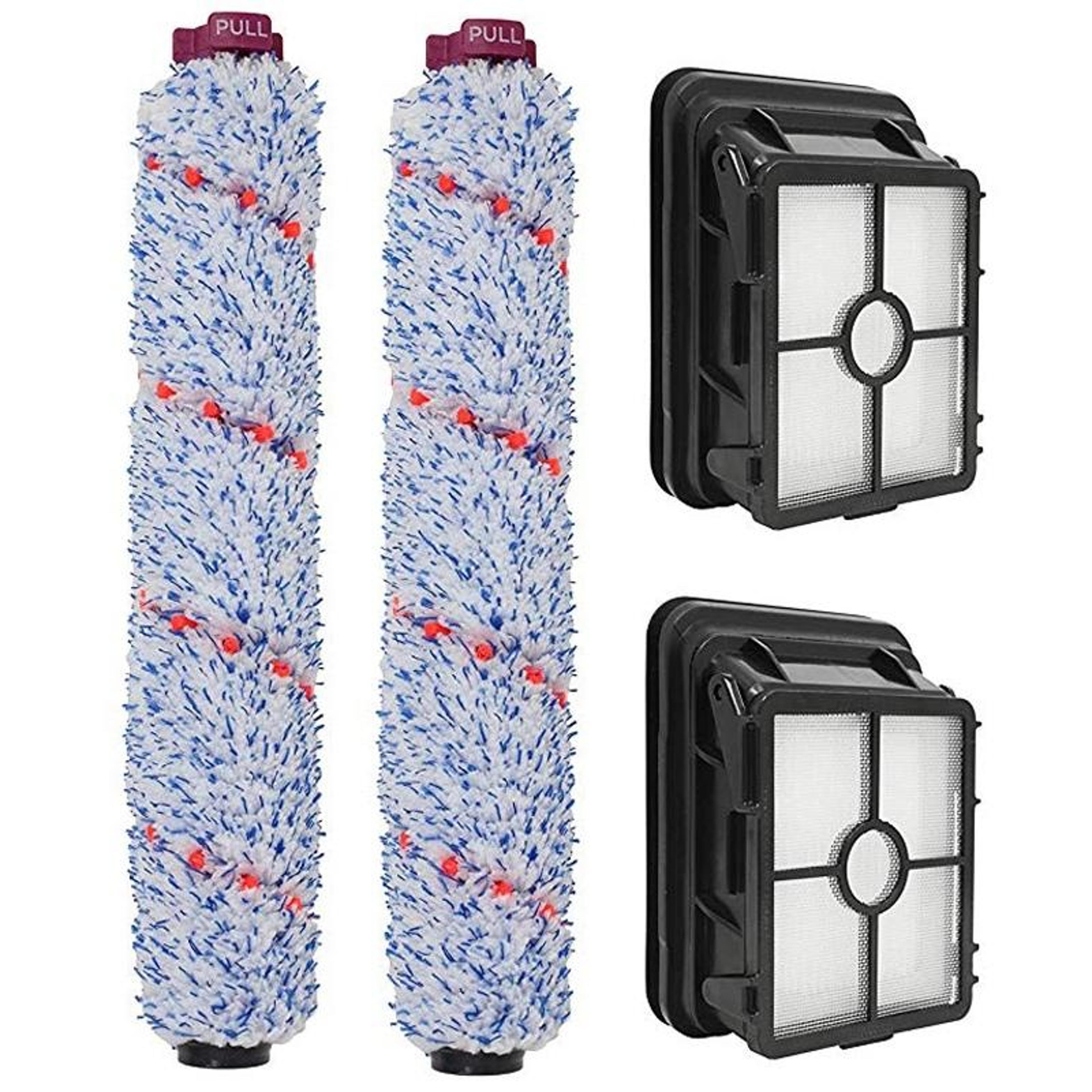 bissell crosswave 1866 filter & roller brush replacement kit for deep cleaning performance