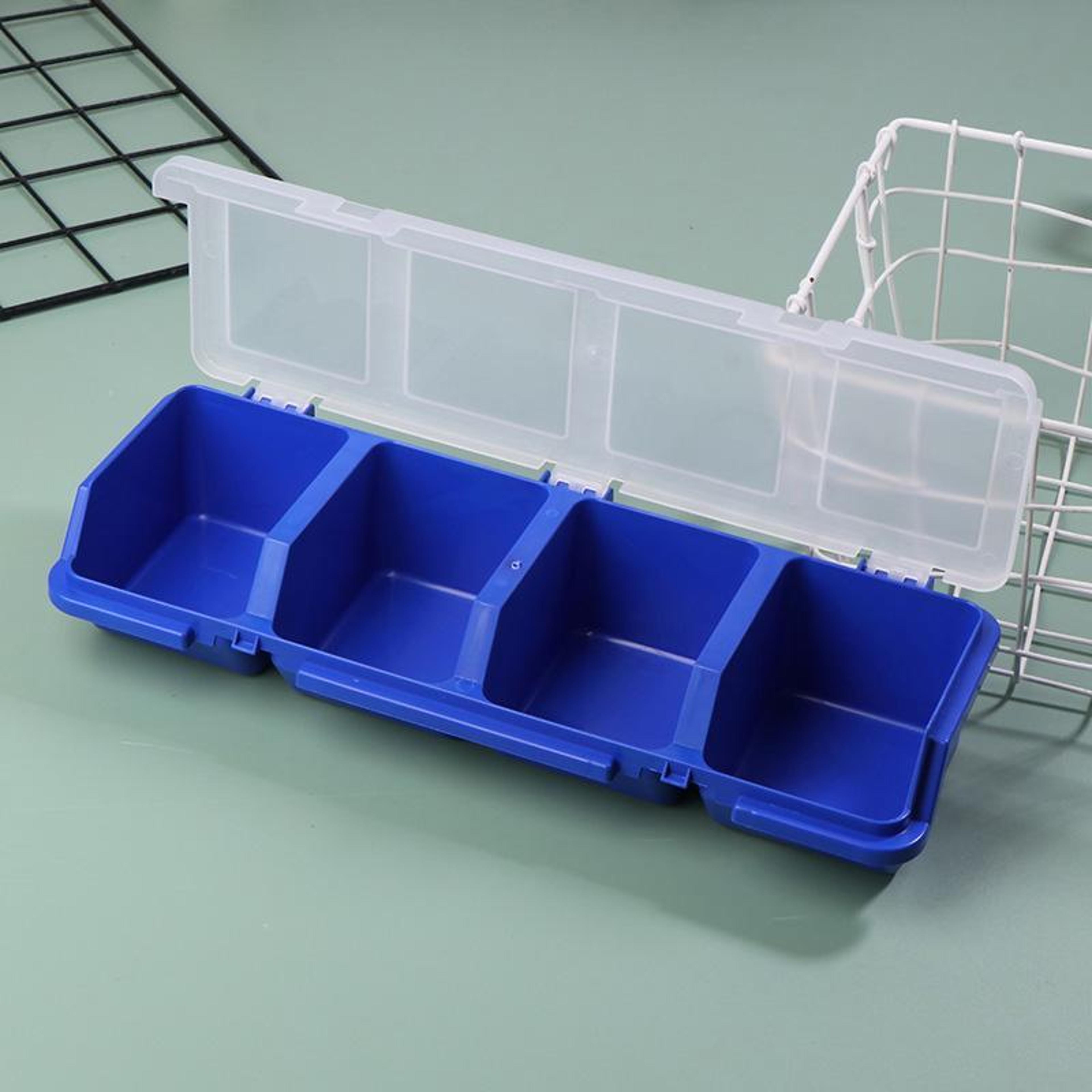 multi-layer screw storage box – hardware parts organizer, oblique opening small parts organizer box