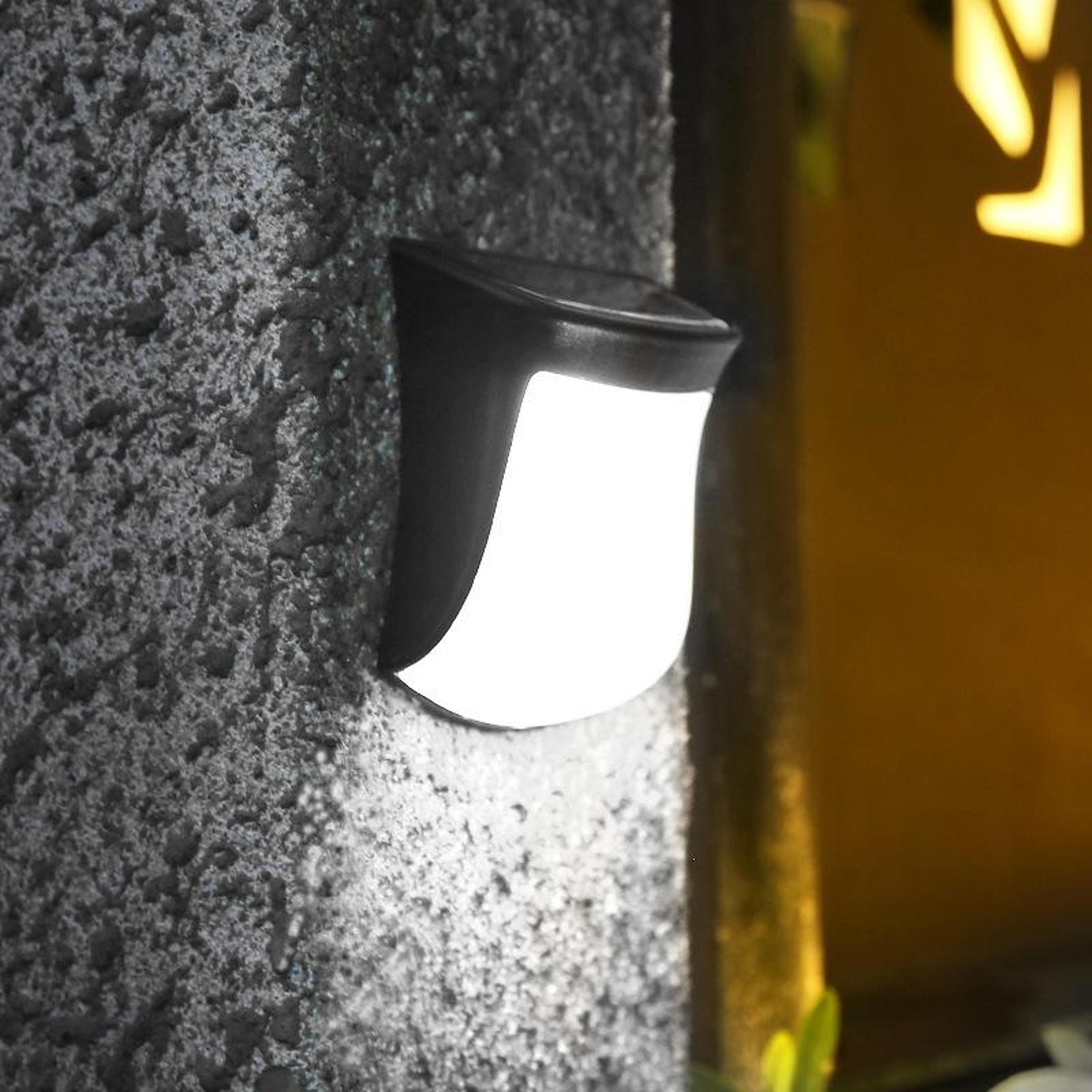 solar doll wall light outdoor waterproof garden fence solar led decoration light