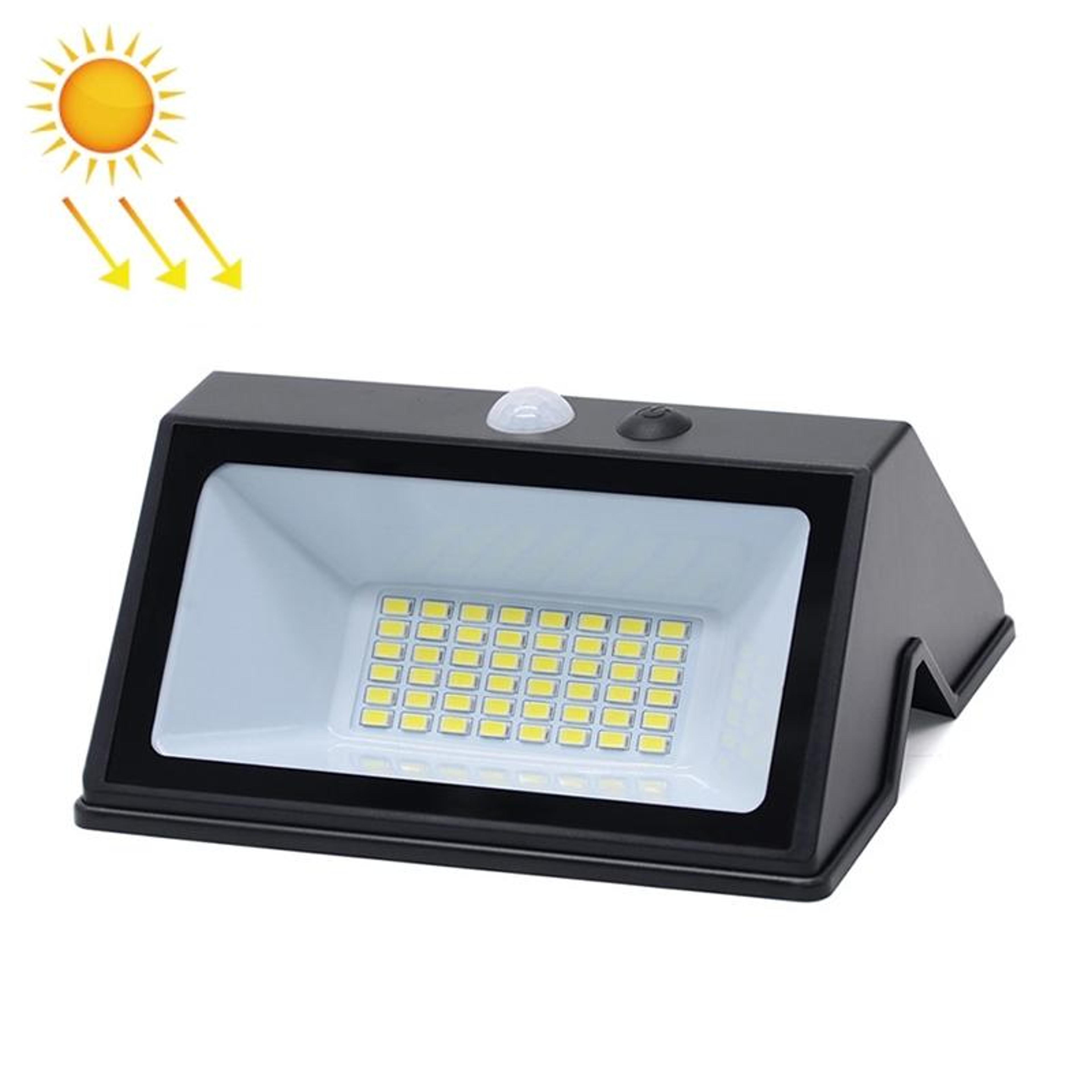 solar motion sensor wall light with leds & ip65 waterproof outdoor security lighting