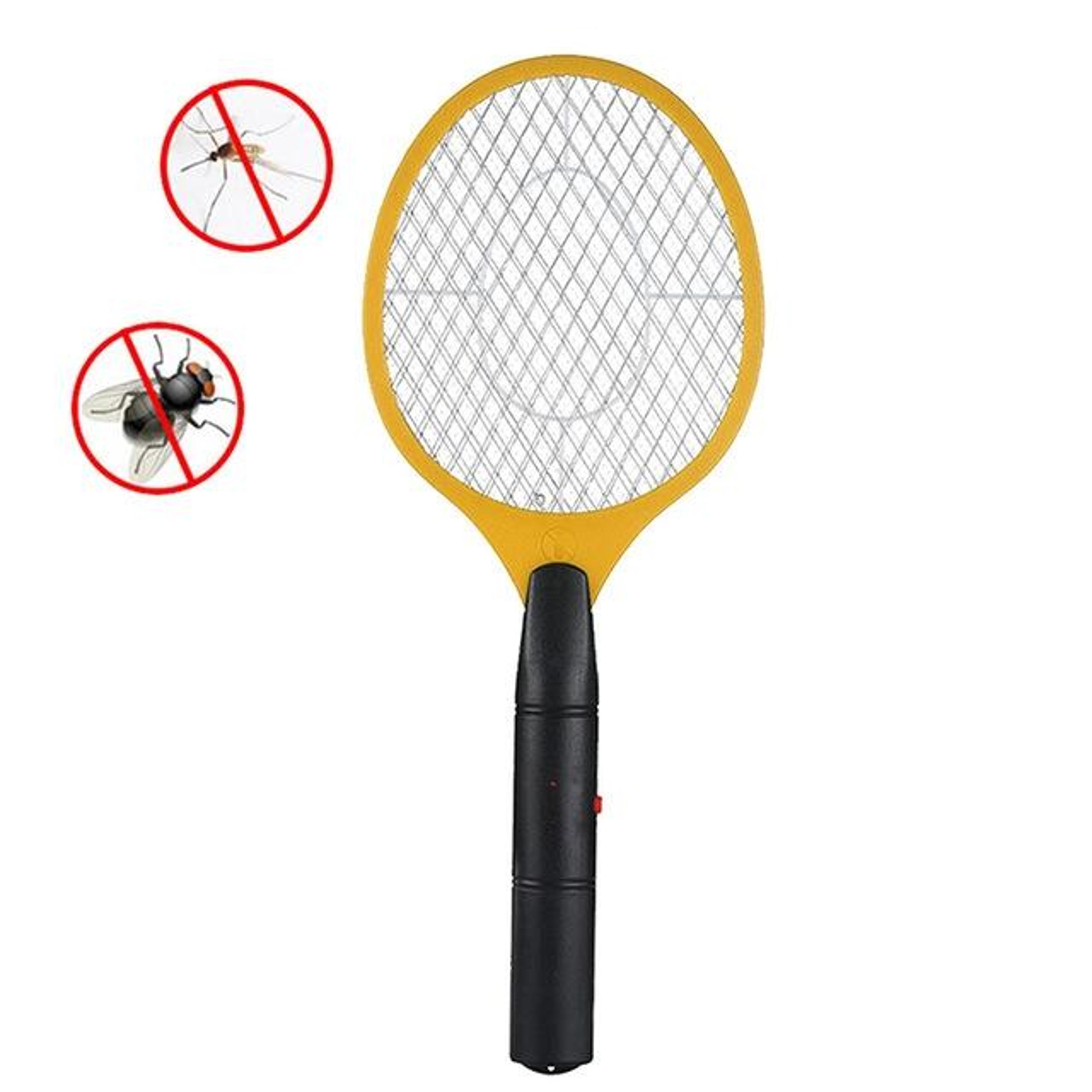 safestrike electric fly swatter racket portable electric fly swatter & mosquito zapper killer