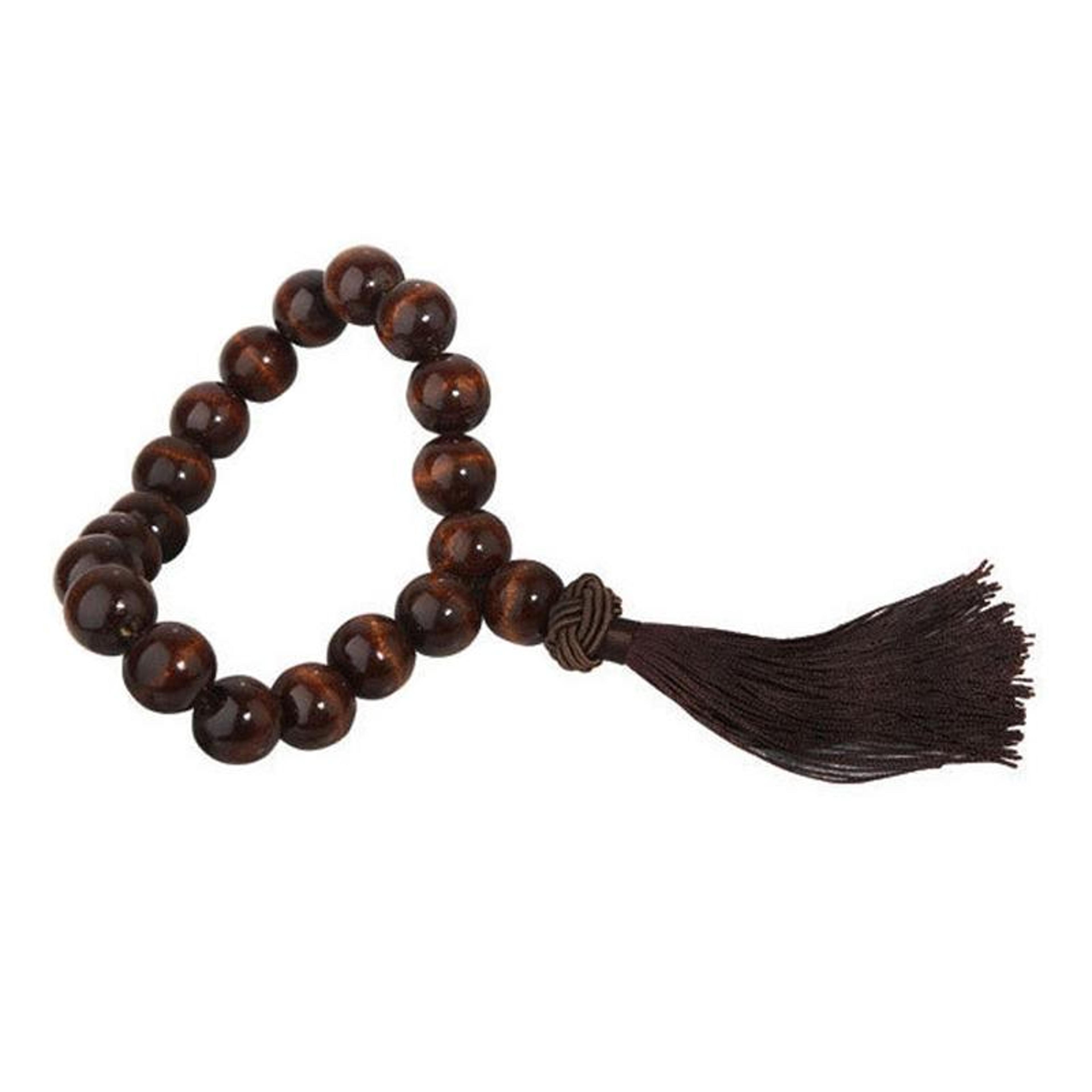 lucky pine buddha bead car hanging ornament for safety, blessings & interior decor