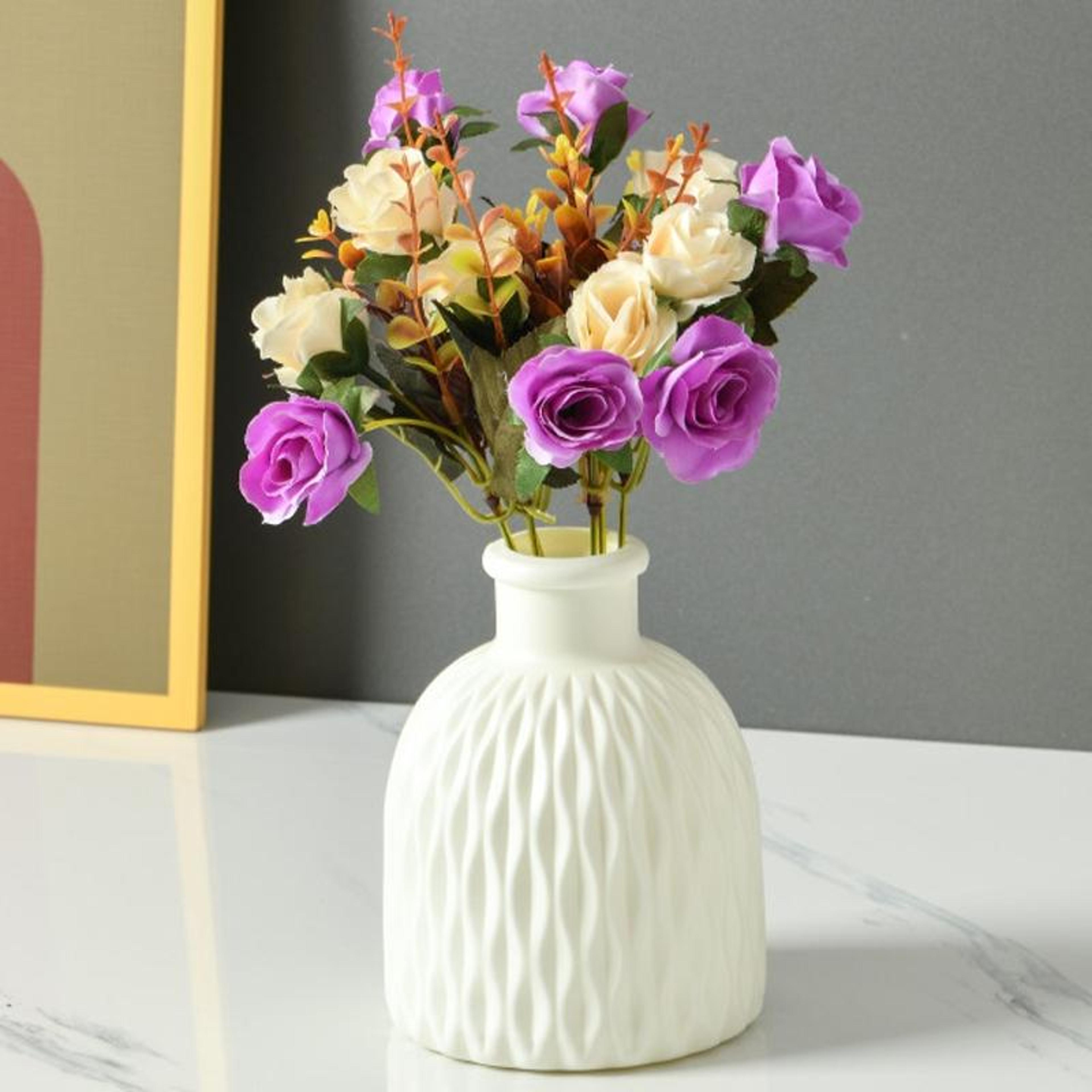 colorsplash pe decorative flower vase for fresh & dried floral arrangements