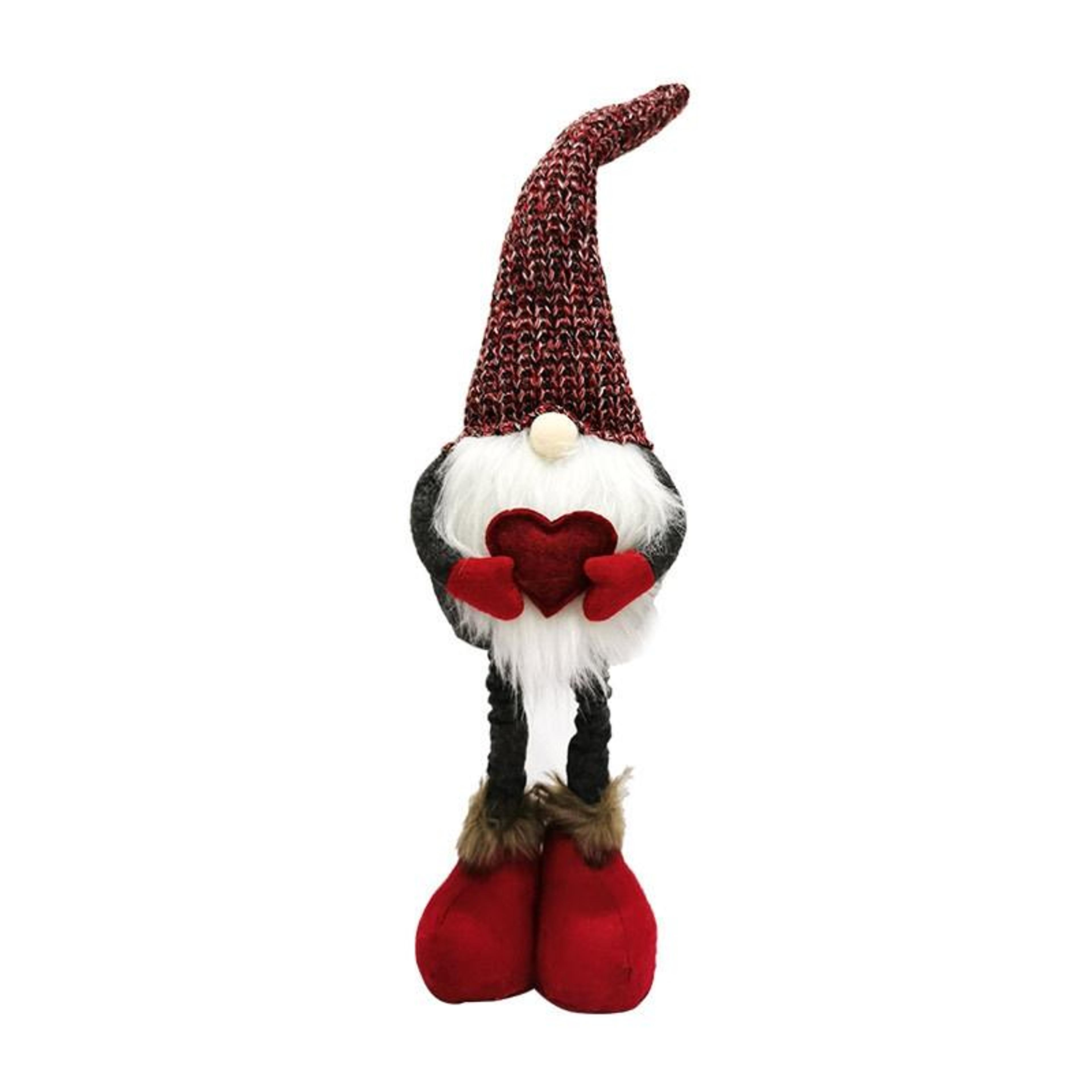 christmas faceless santa doll standing decoration stretch knitted holiday ornament