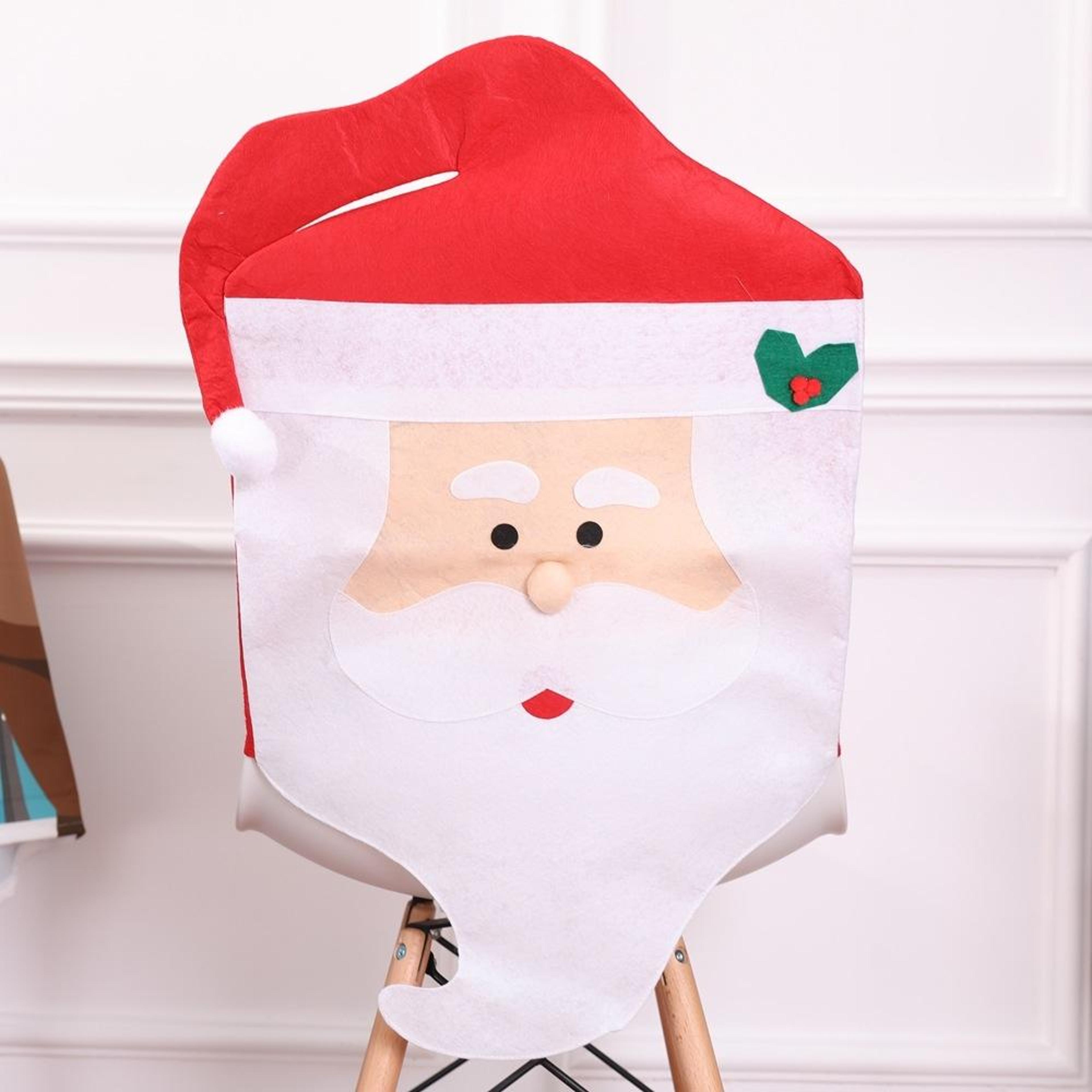 festive christmas dining chair covers holiday chair slipcovers for dining room decoration set