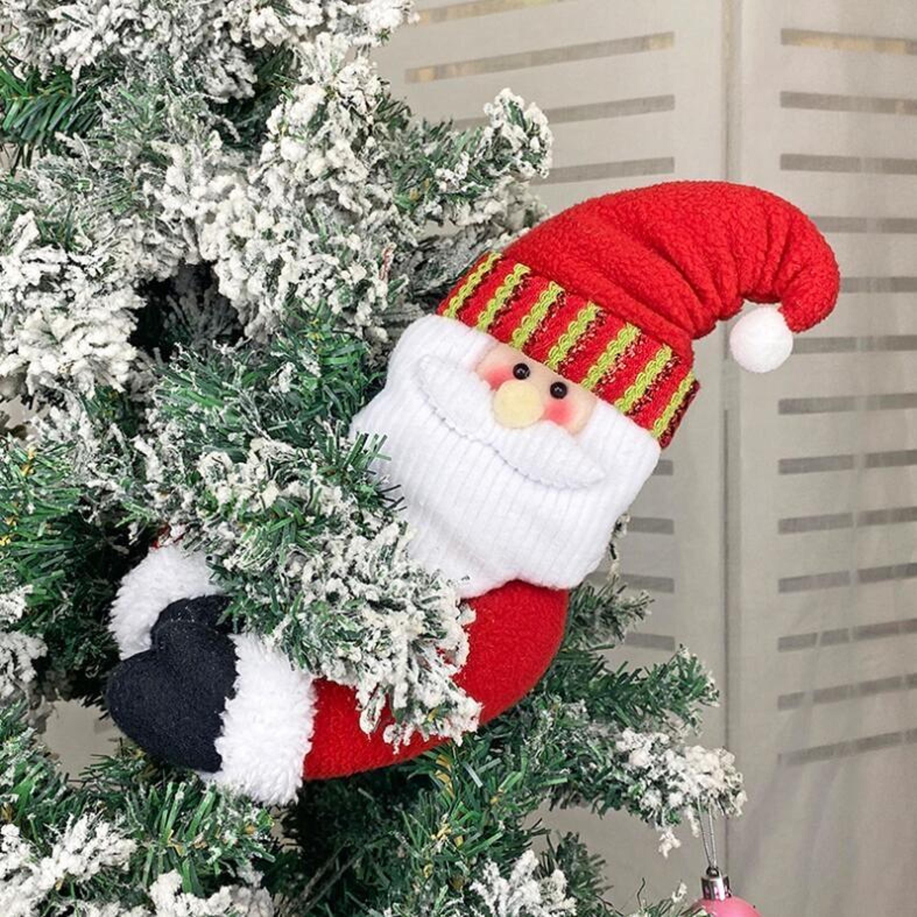 christmas cartoon curtain buckle doll festive curtain tieback & window pendant decoration