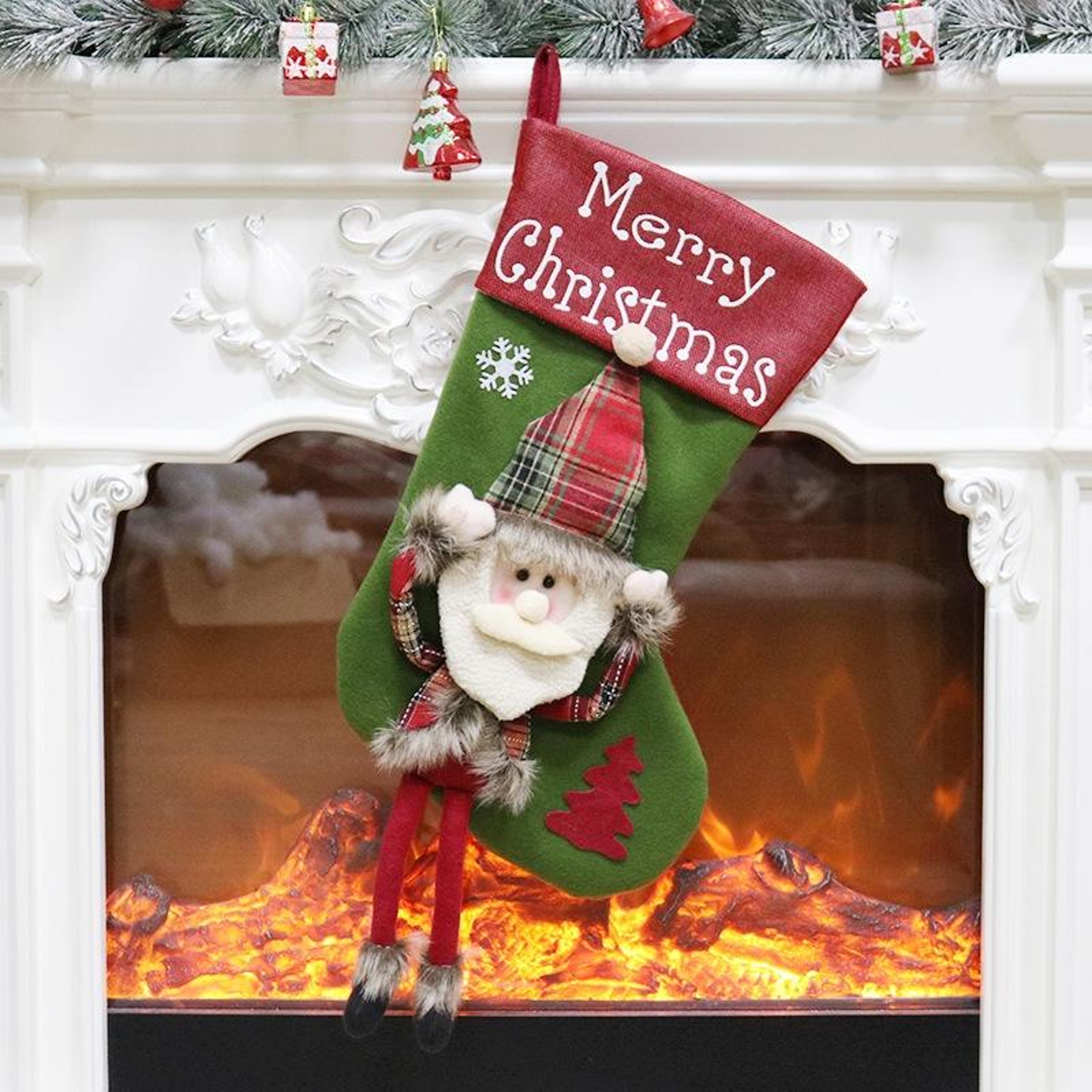 christmas stockings candy bag tree ornaments hanging holiday decoration set