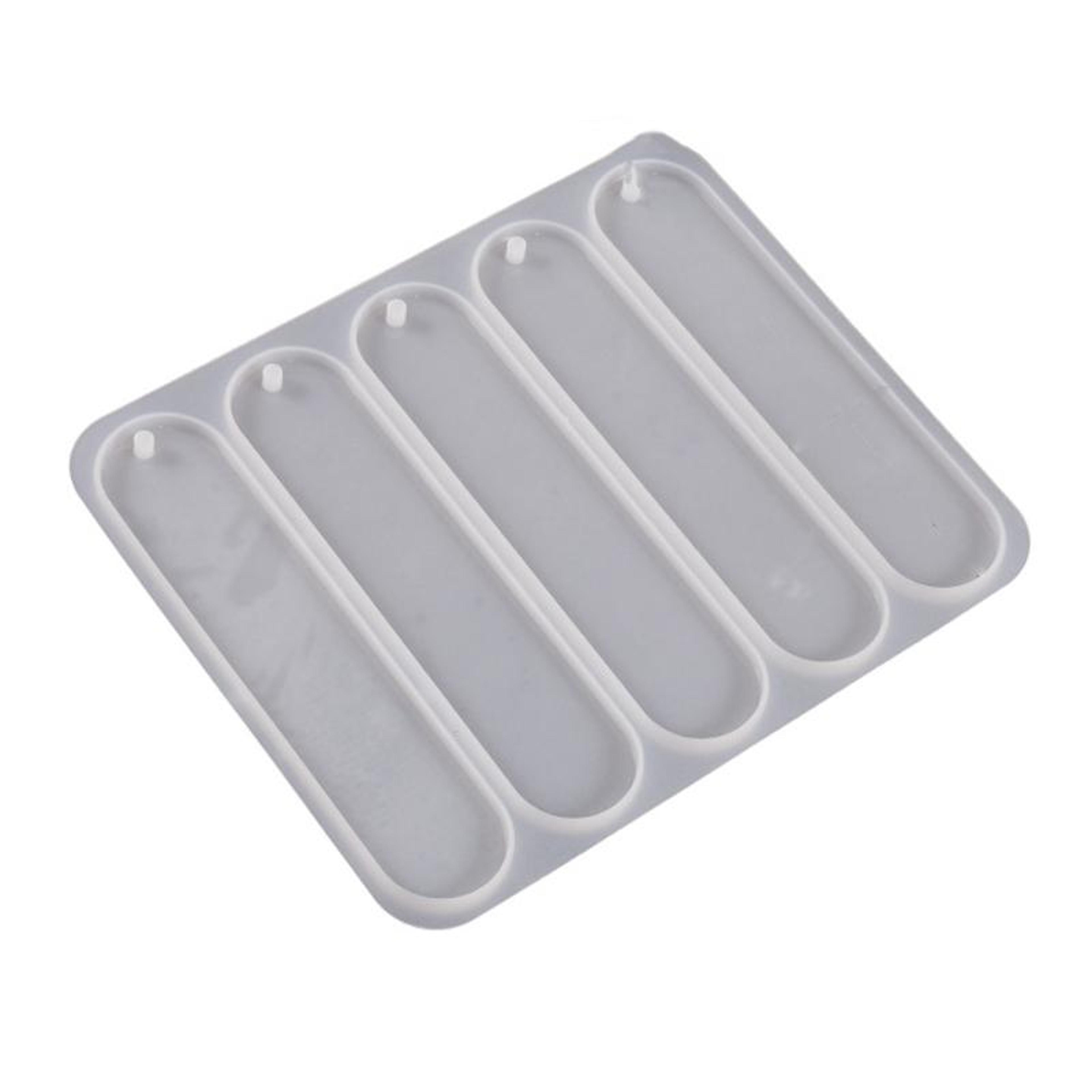oval bookmark silicone mold for diy epoxy resin crafts & personalized gifts