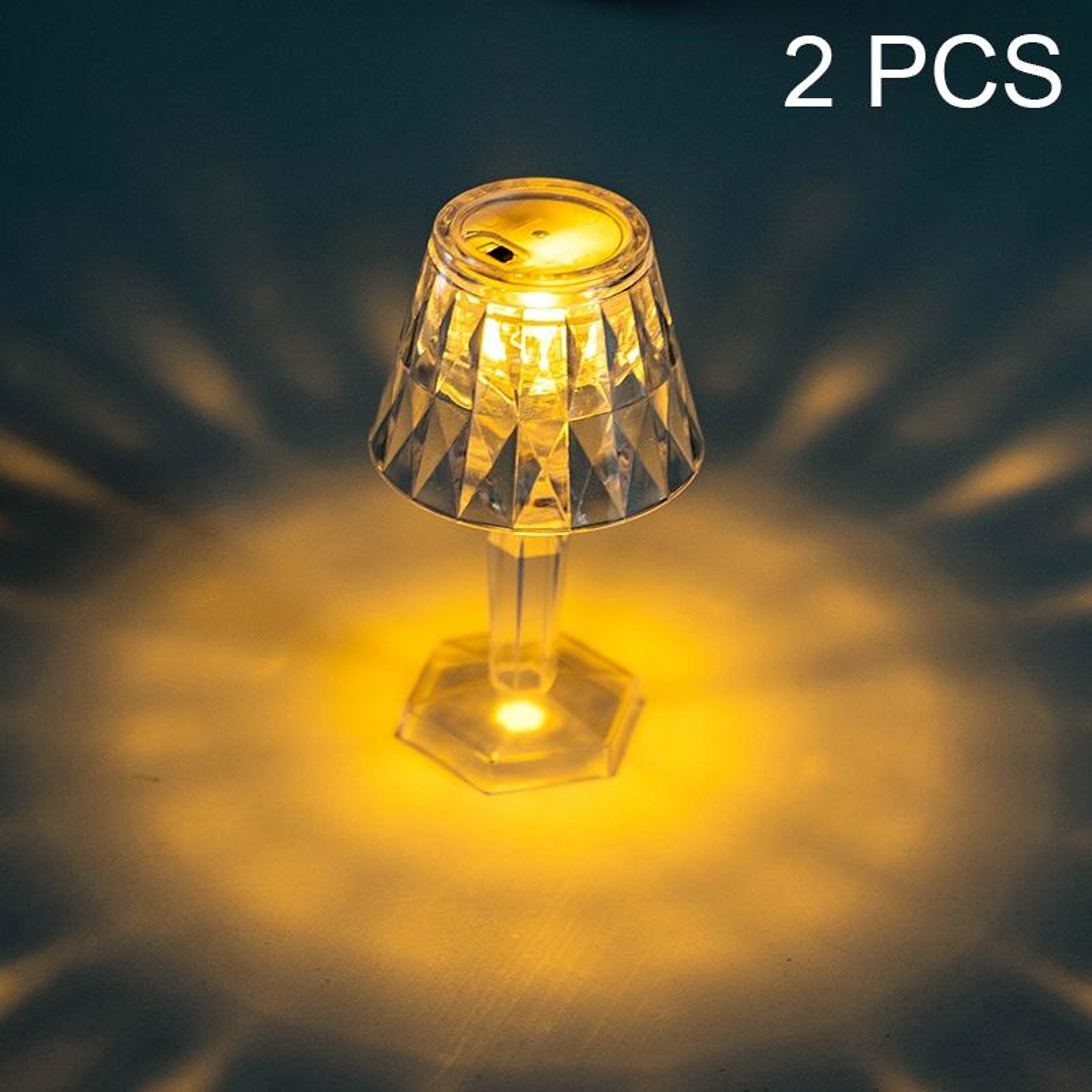 crystal glow led night light desk lamp for romantic home decor
