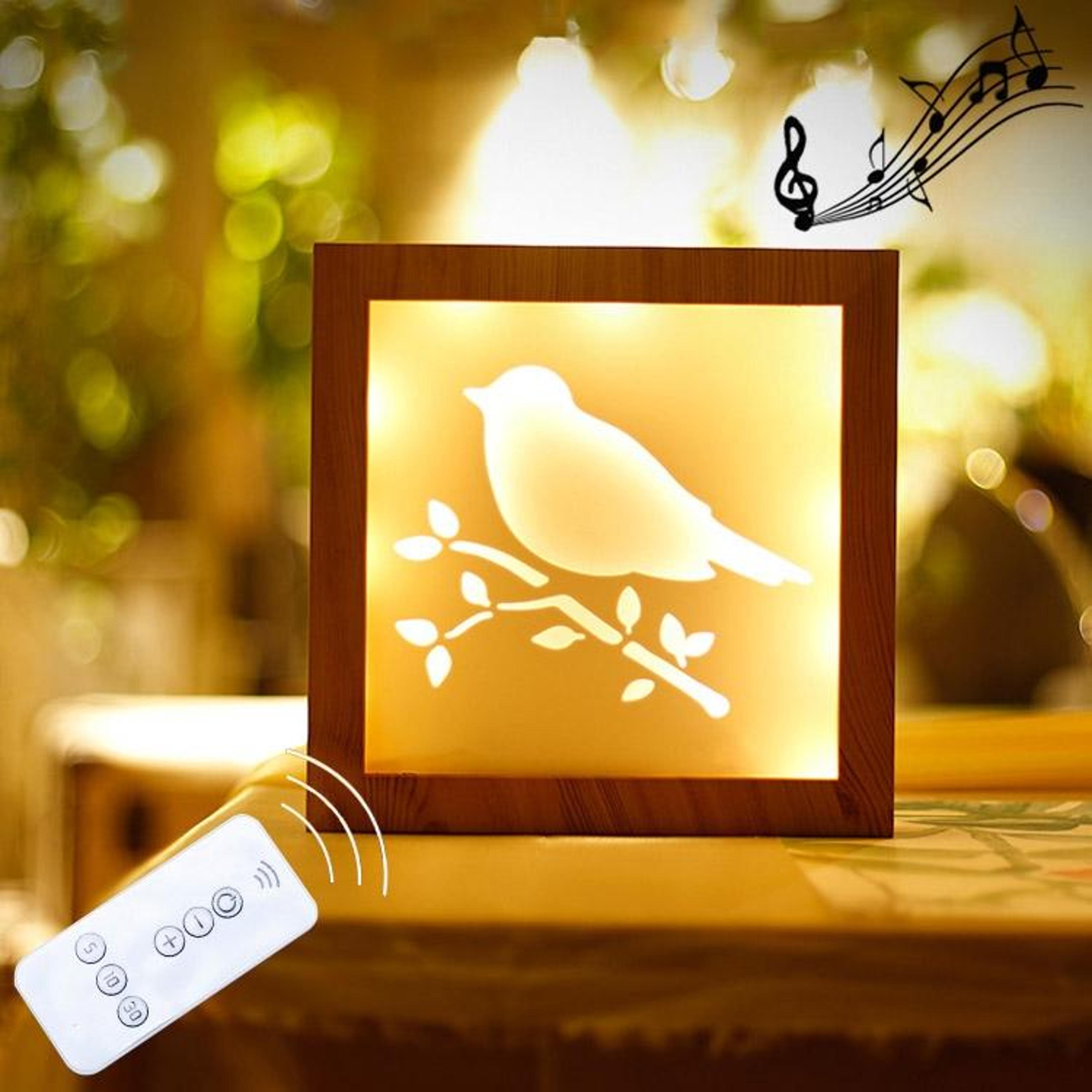 glowframe warm white led photo frame night light