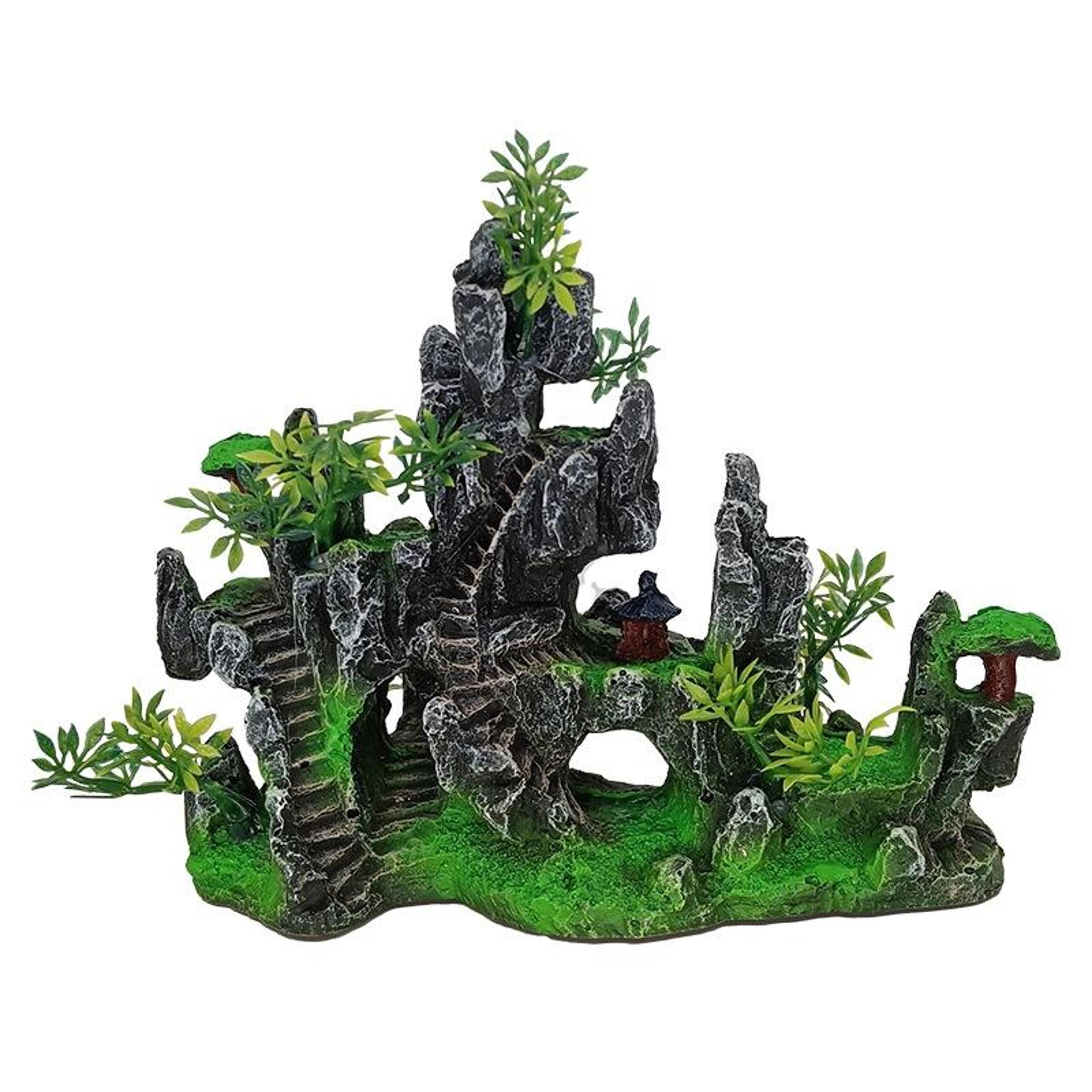 rustic wigwam resin aquarium decoration for fish tanks