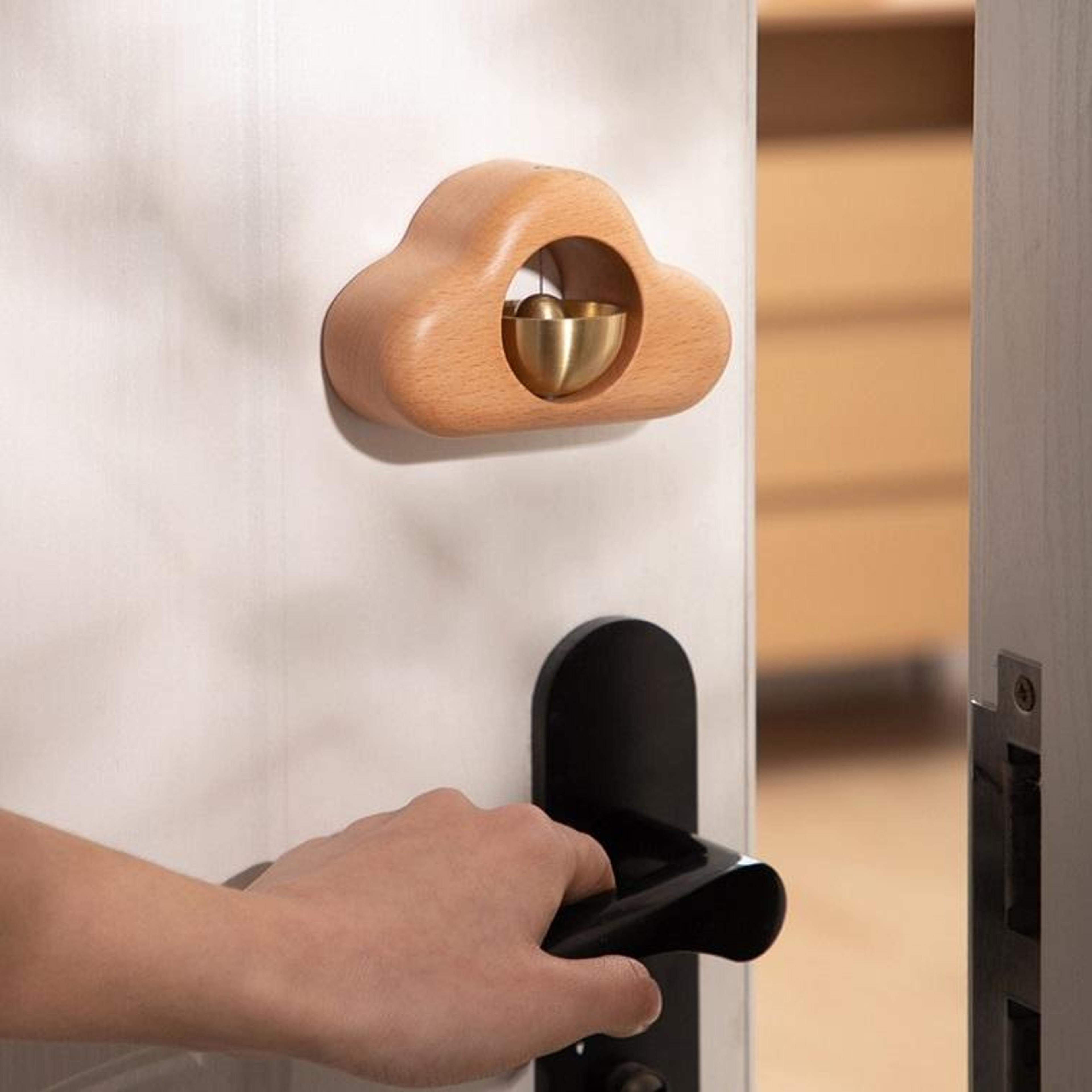 magnetic wooden door chime bell for home & shop entrance decor