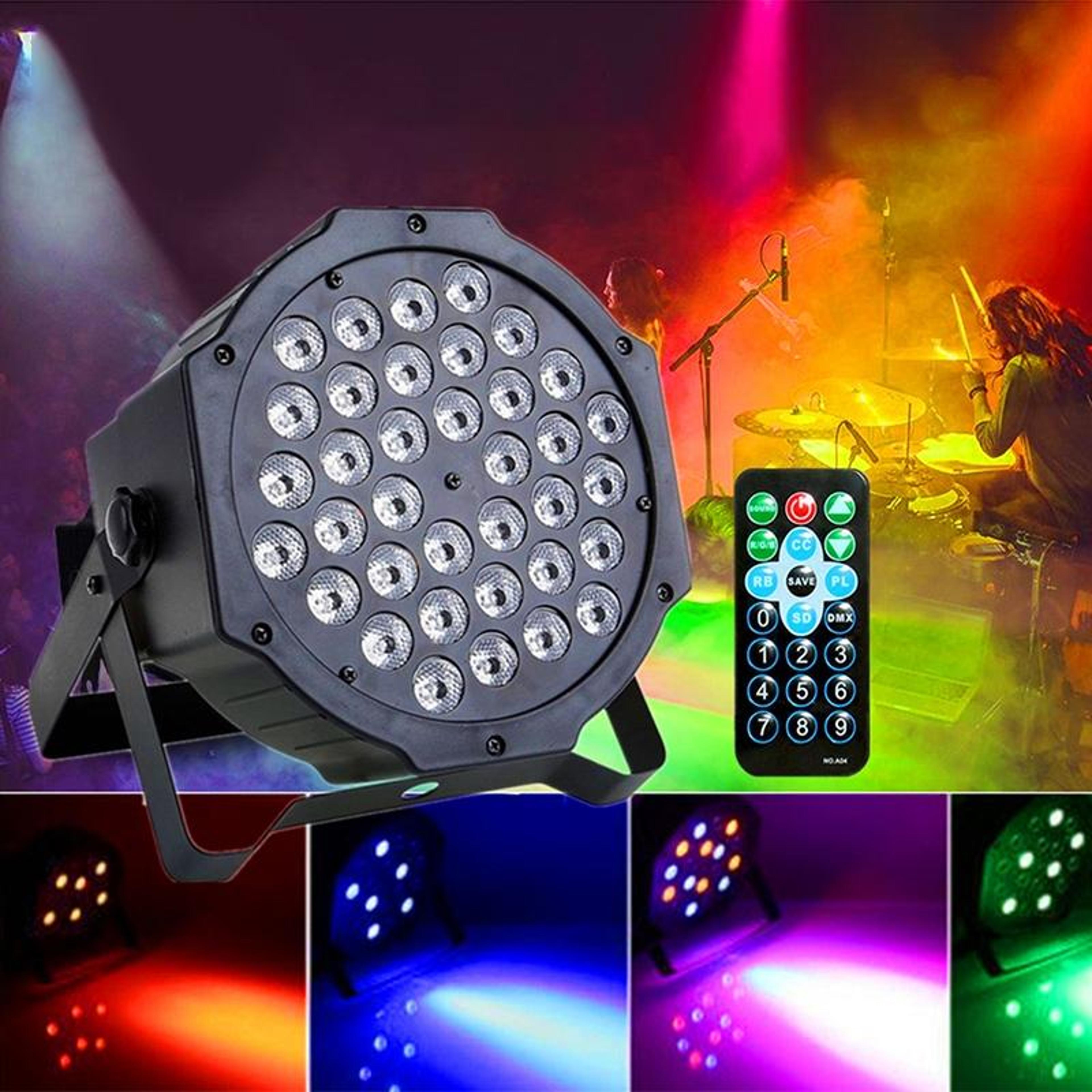 rgb led par light with remote control, stage wash light for parties & events