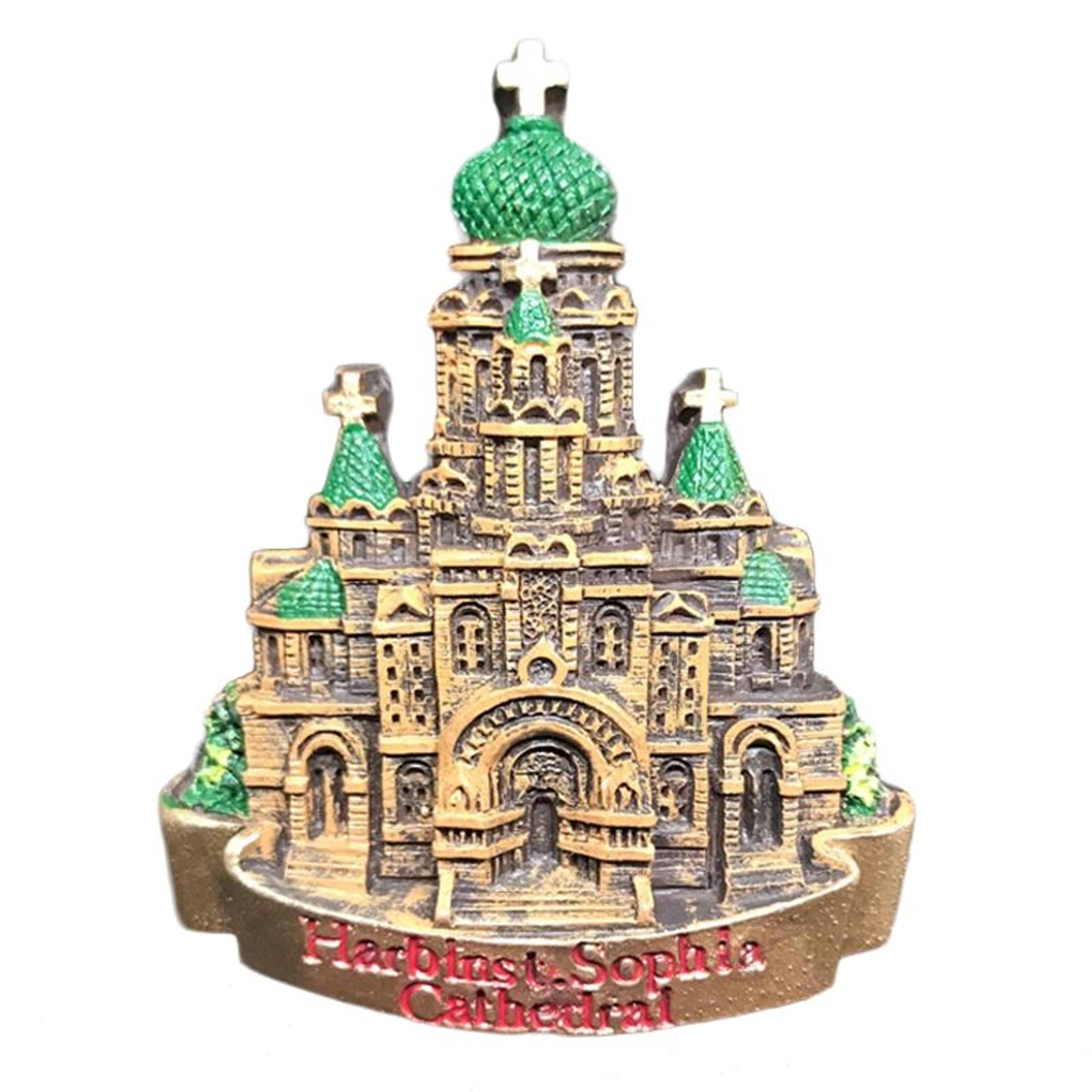 sofia chapel castle fridge magnet resin travel souvenir decor