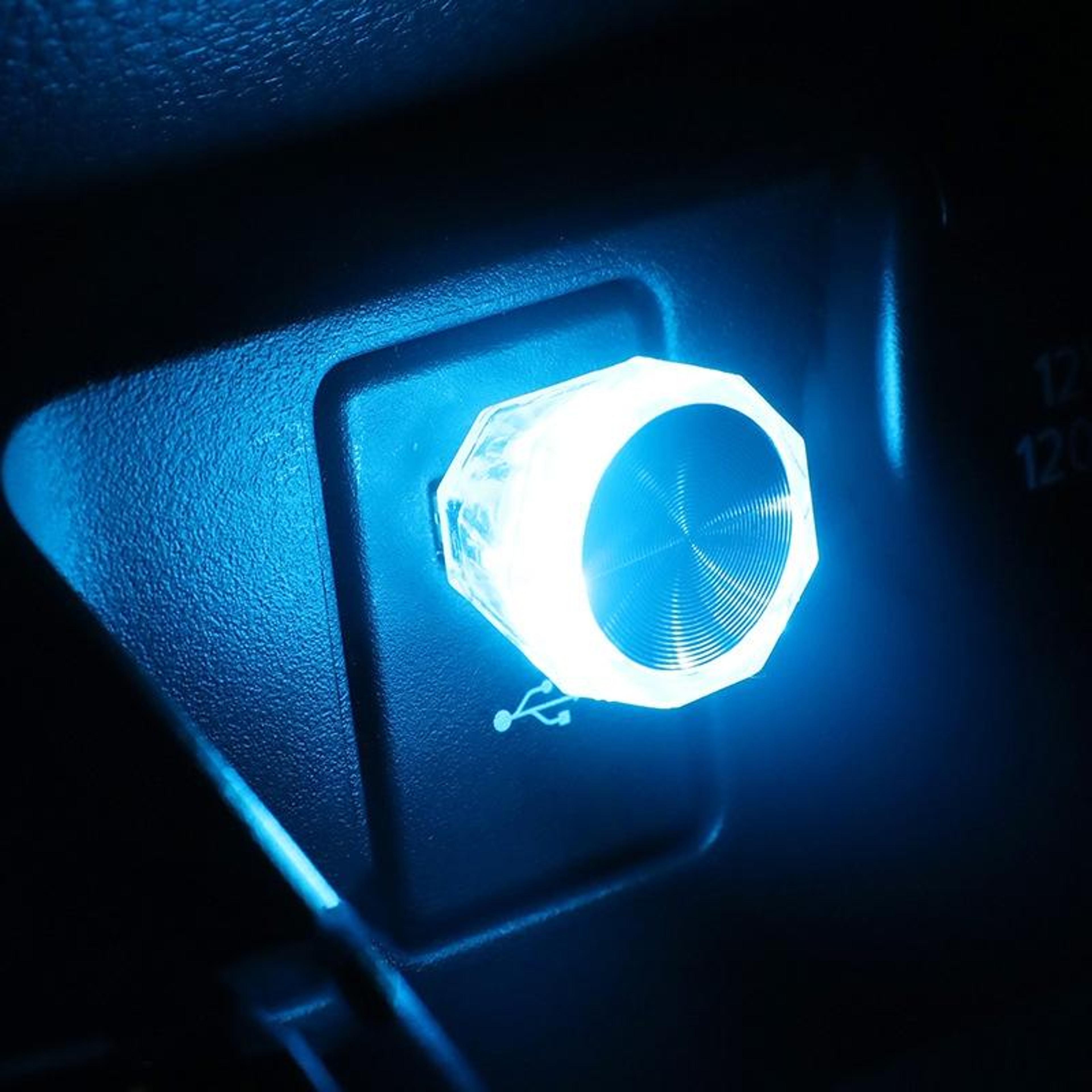 diamondglow usb ambient light for car interior mood lighting