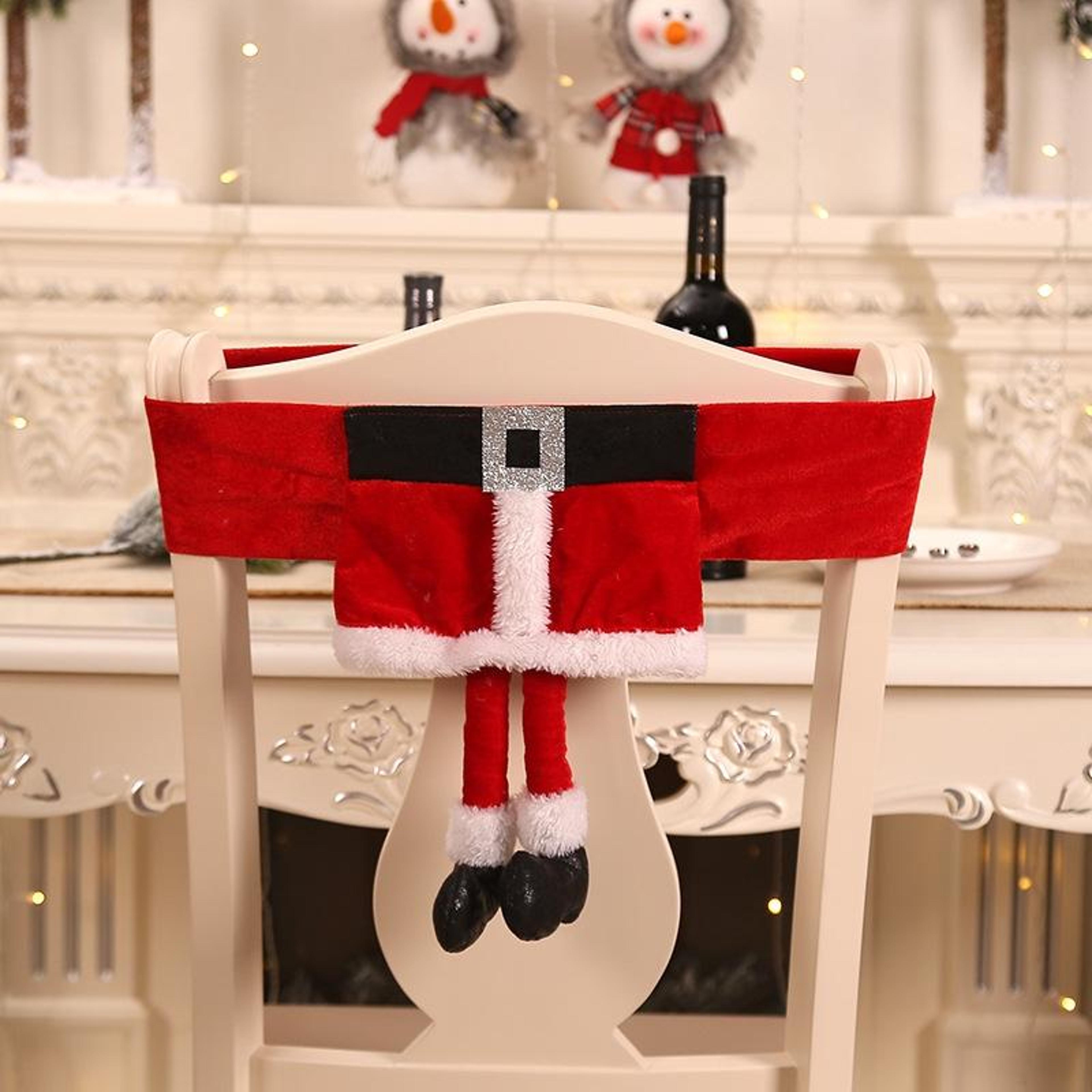 festive christmas chair cover set for dining chairs holiday table decor