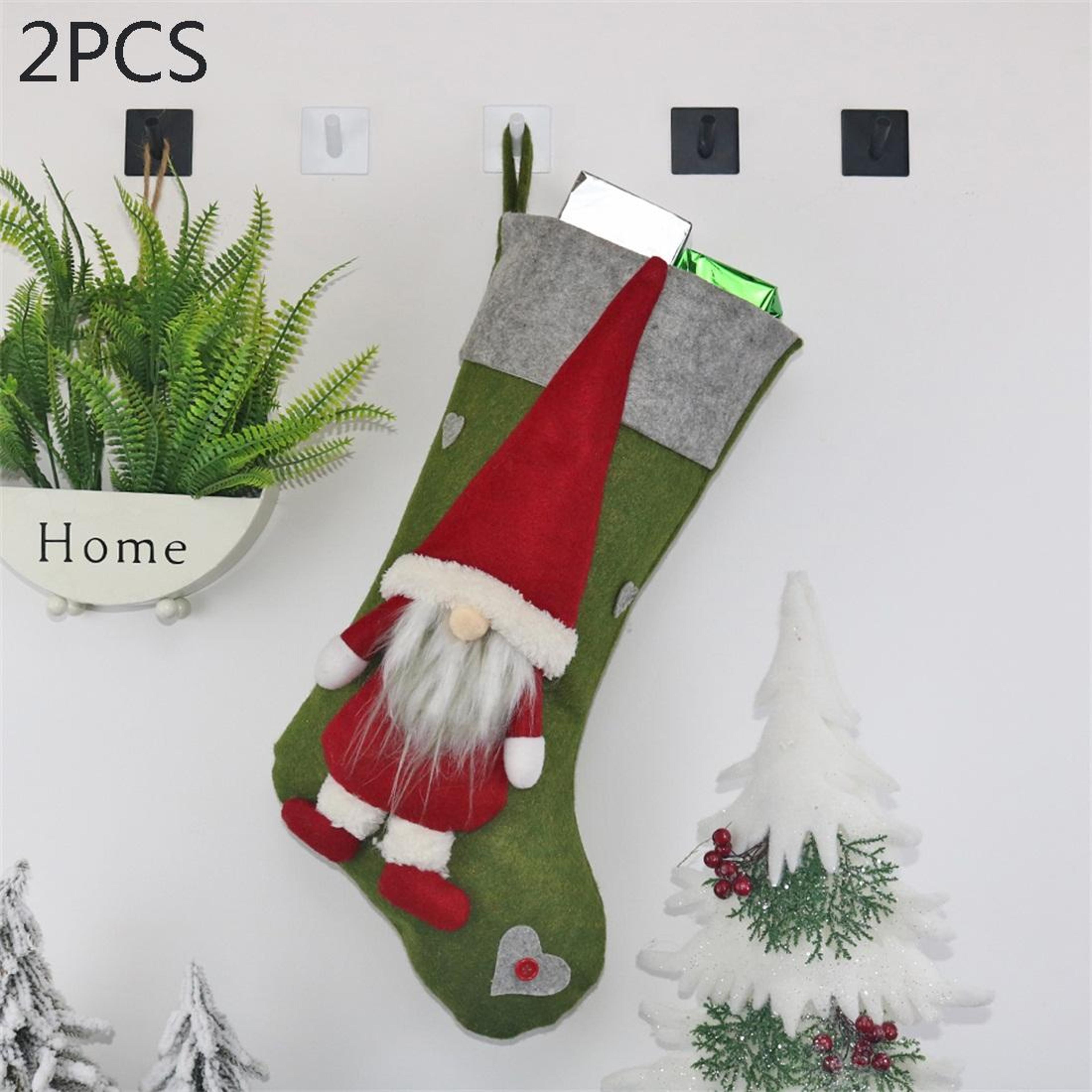 faceless christmas stocking gift bag plush tree hanging decoration