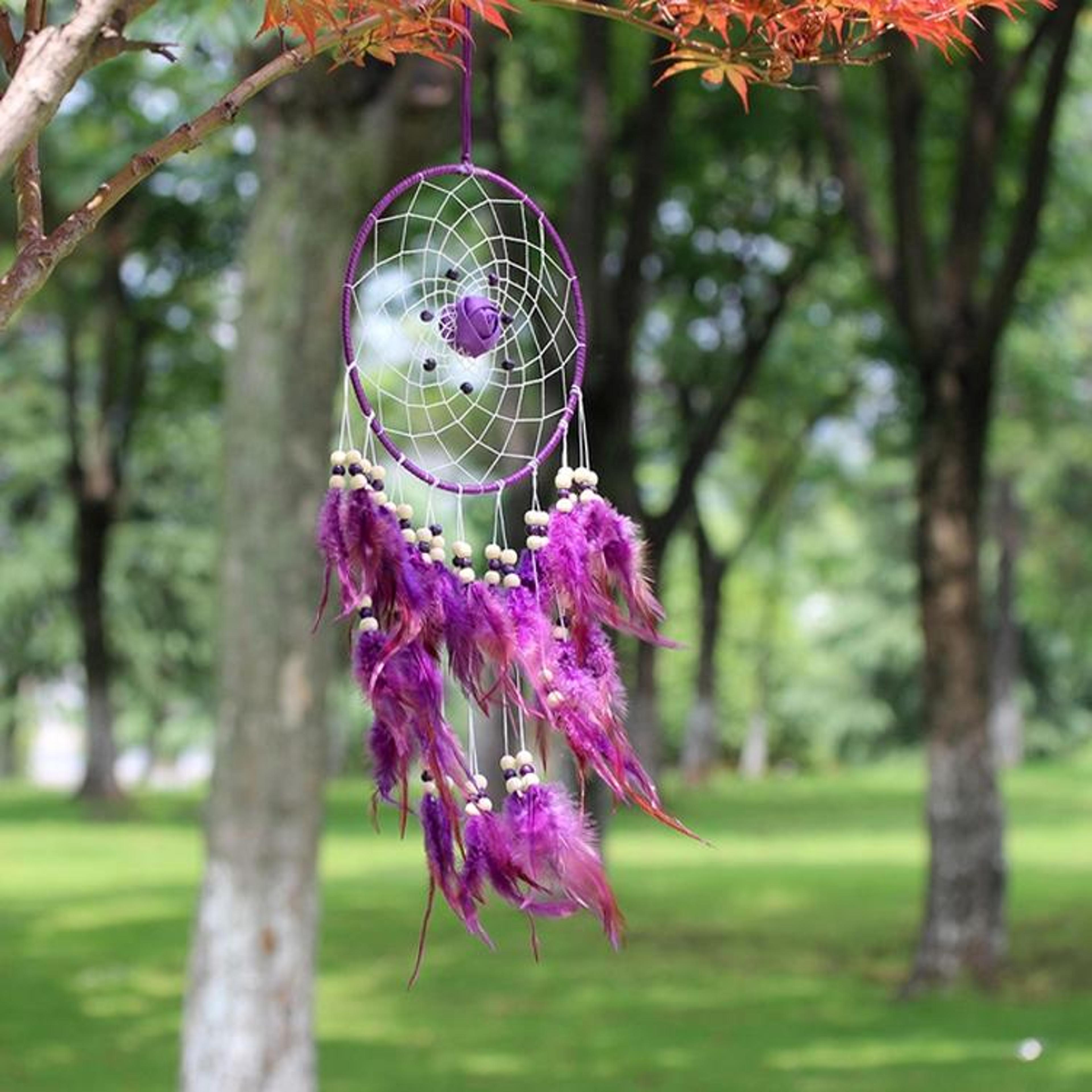 handwoven dream catcher car hanging ornament for home wall decor gift