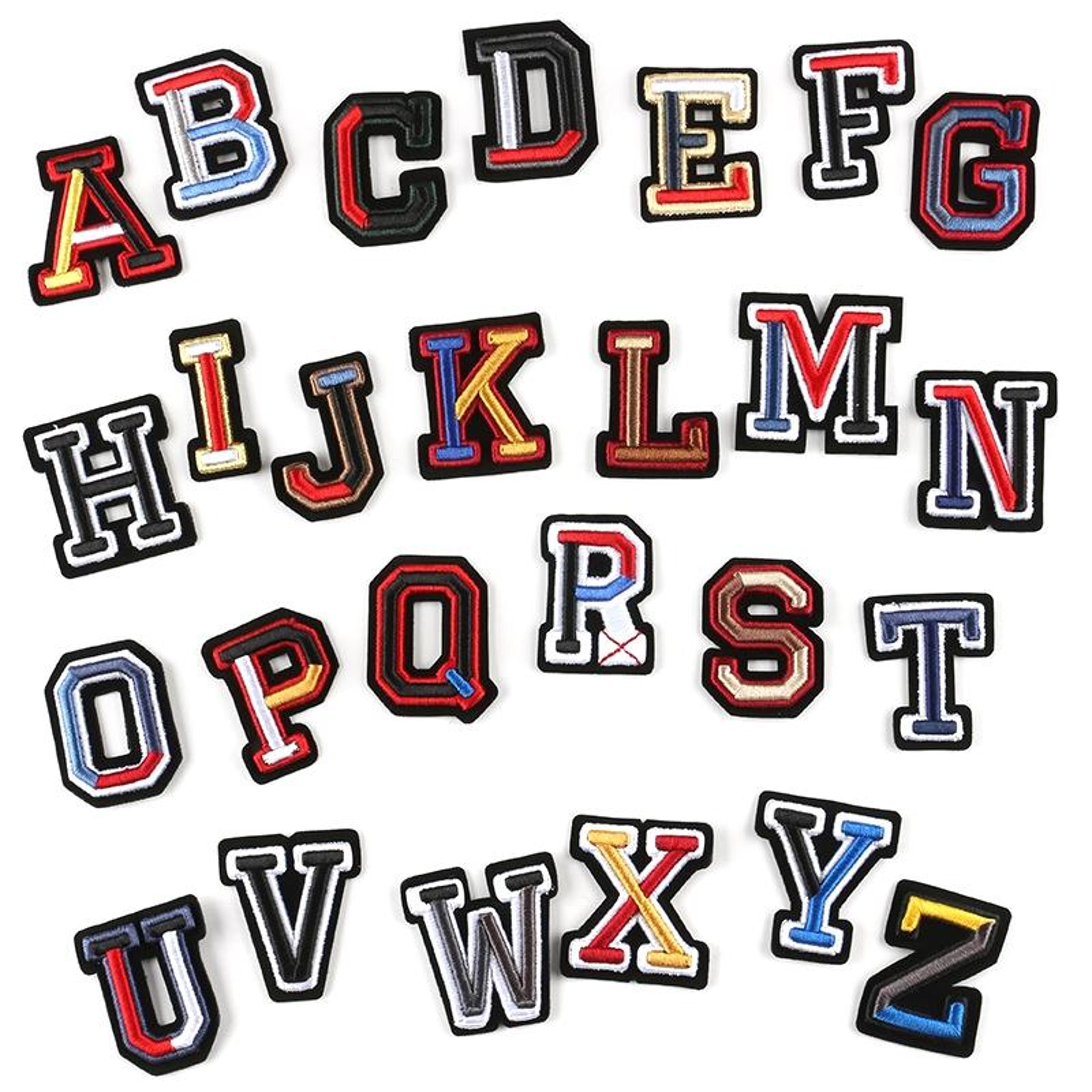 premium embroidered patch letter cap badge for hats, jackets, bags & diy clothing