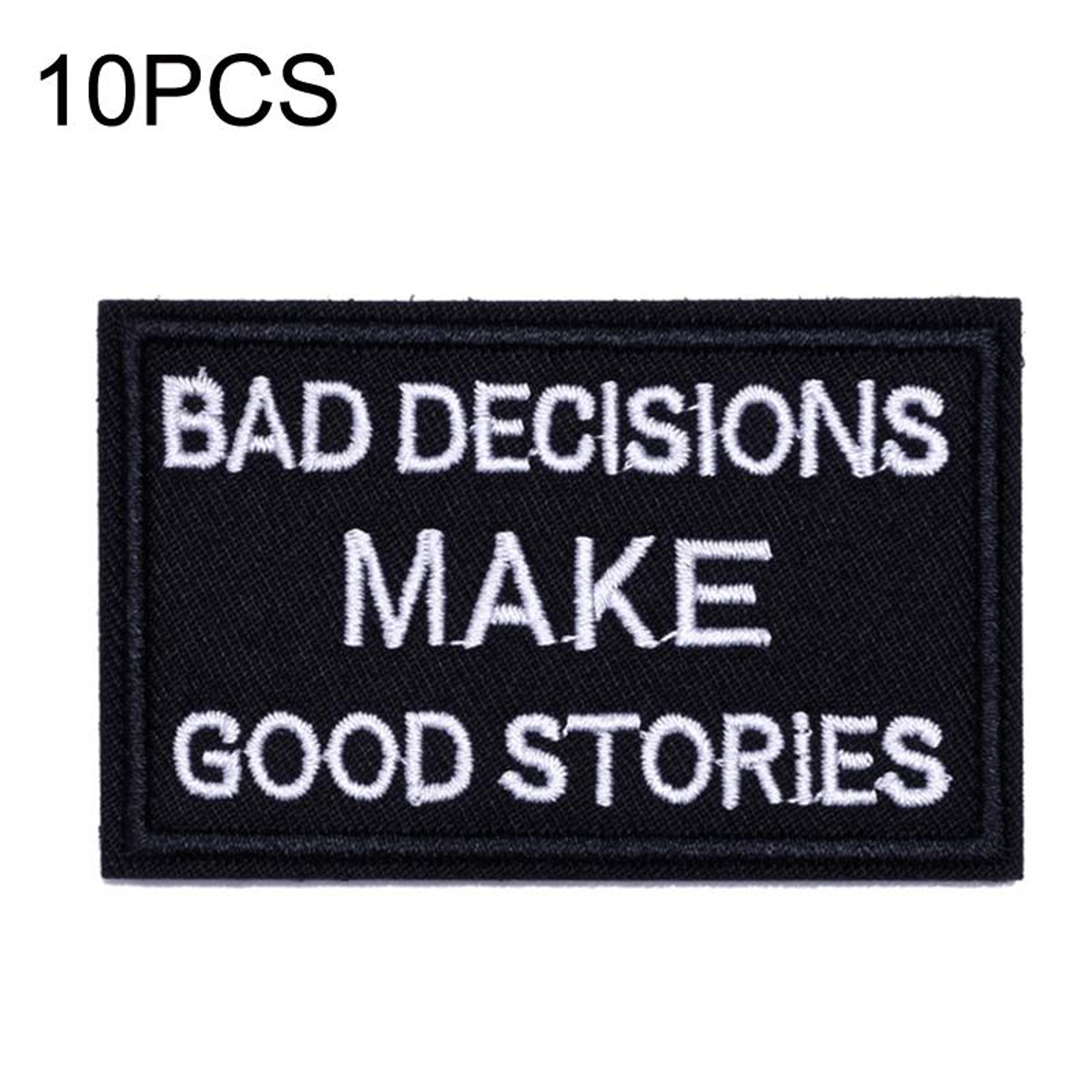 military style hook and loop patch embroidered letter badge for jackets, hats & bags