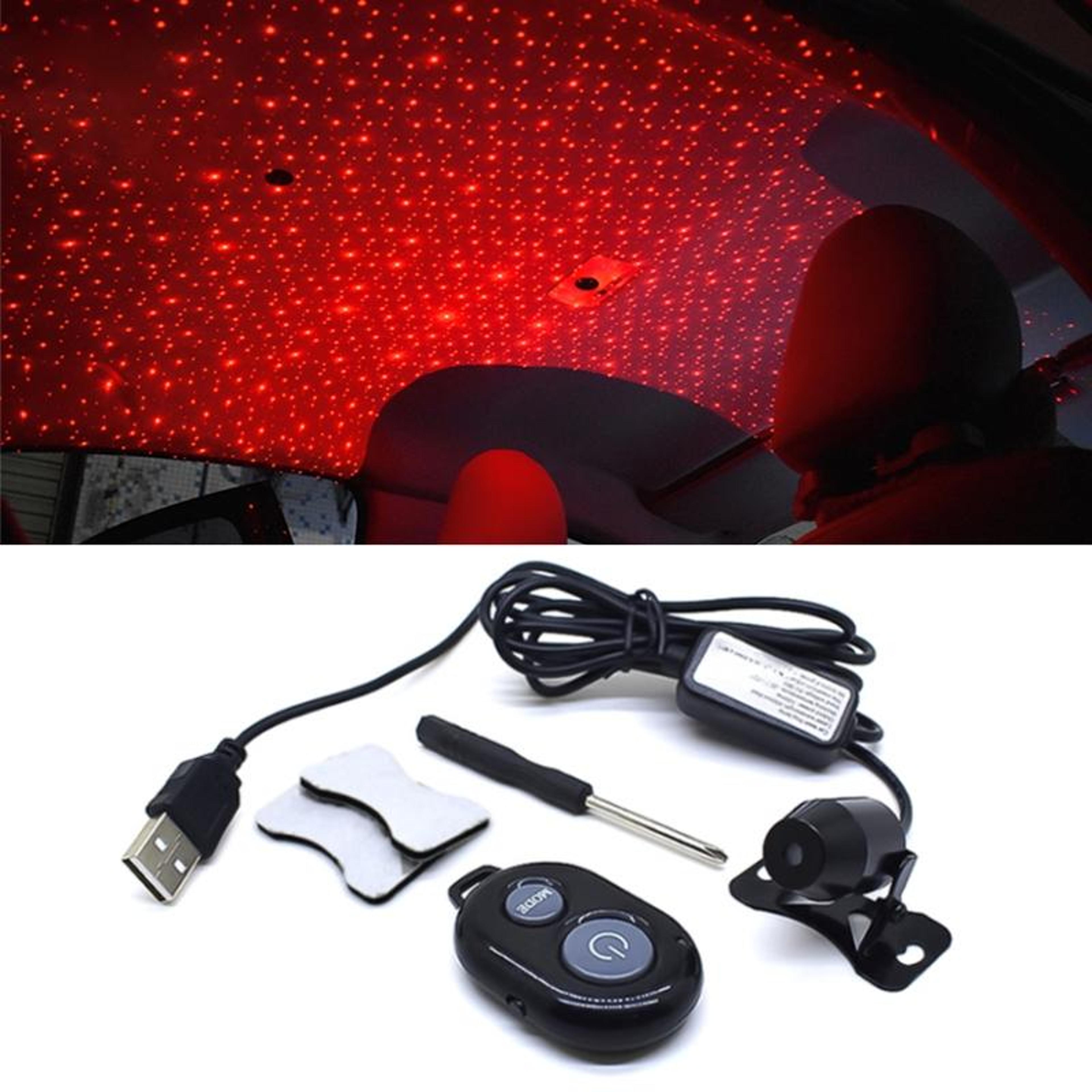 remote control car star projector usb starry sky light for car roof, bedroom & home decor