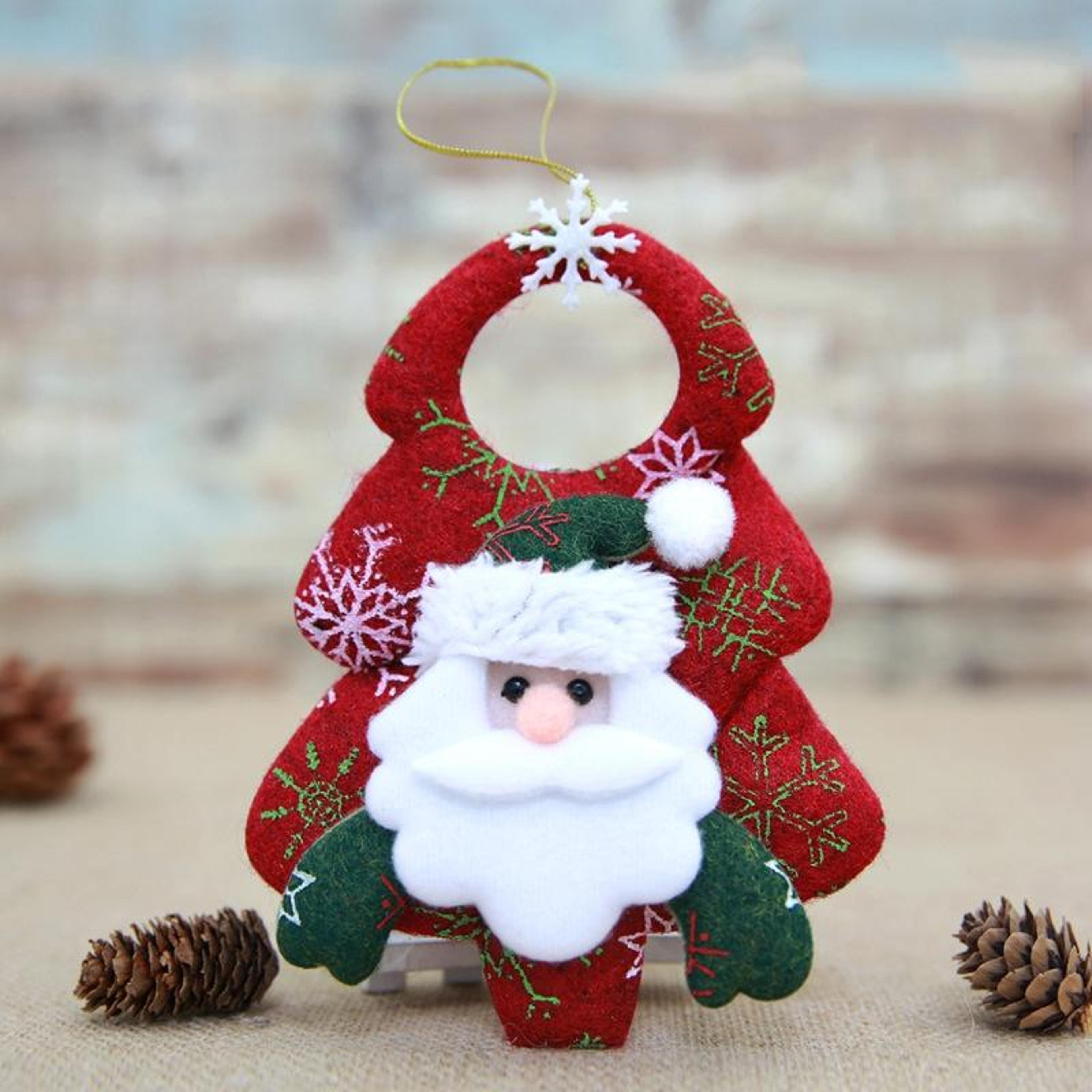 festive christmas tree ornaments felt christmas hanging decorations holiday pendant set