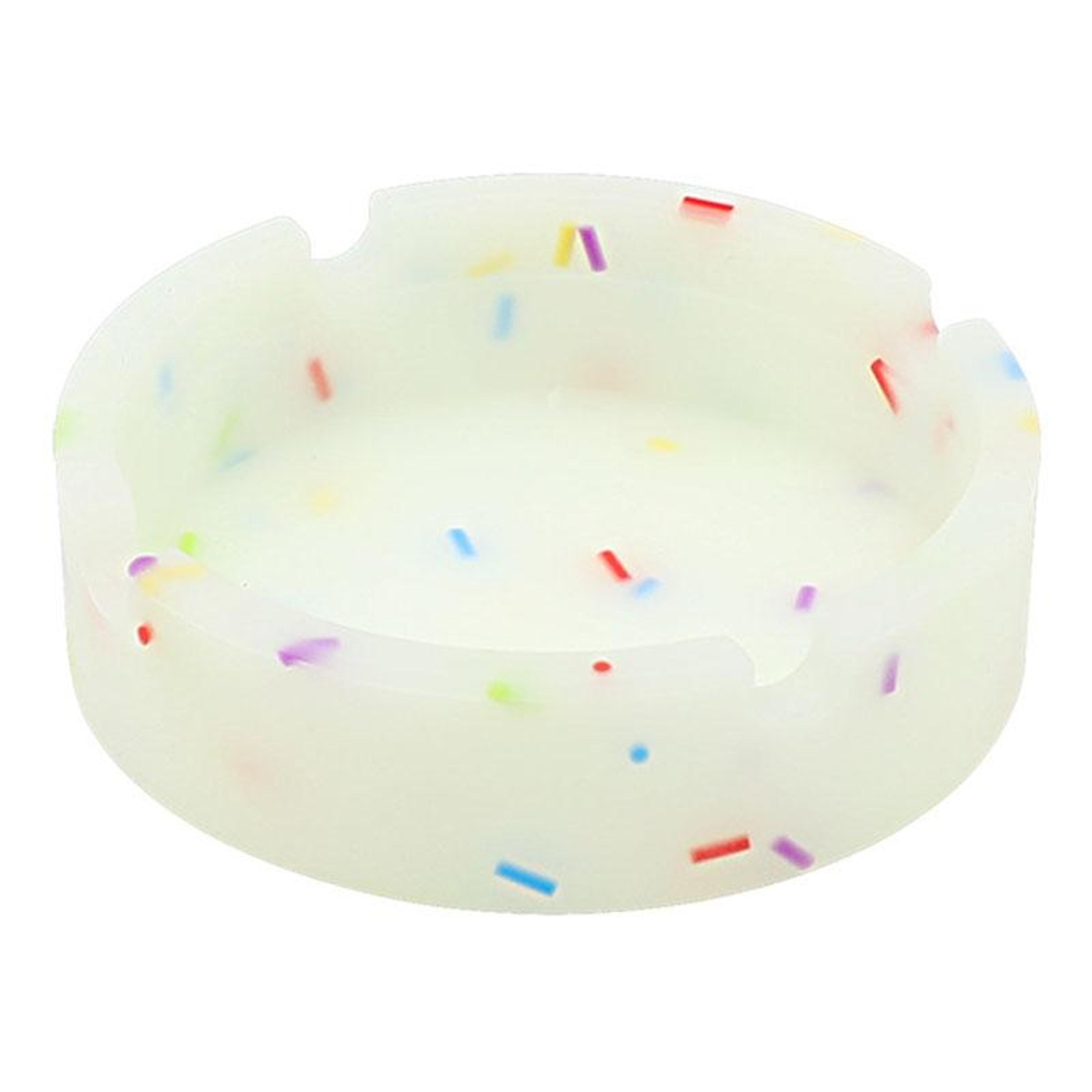 glowguard car ashtray silicone ashtray with glow in the dark design & heat resistant portable tray
