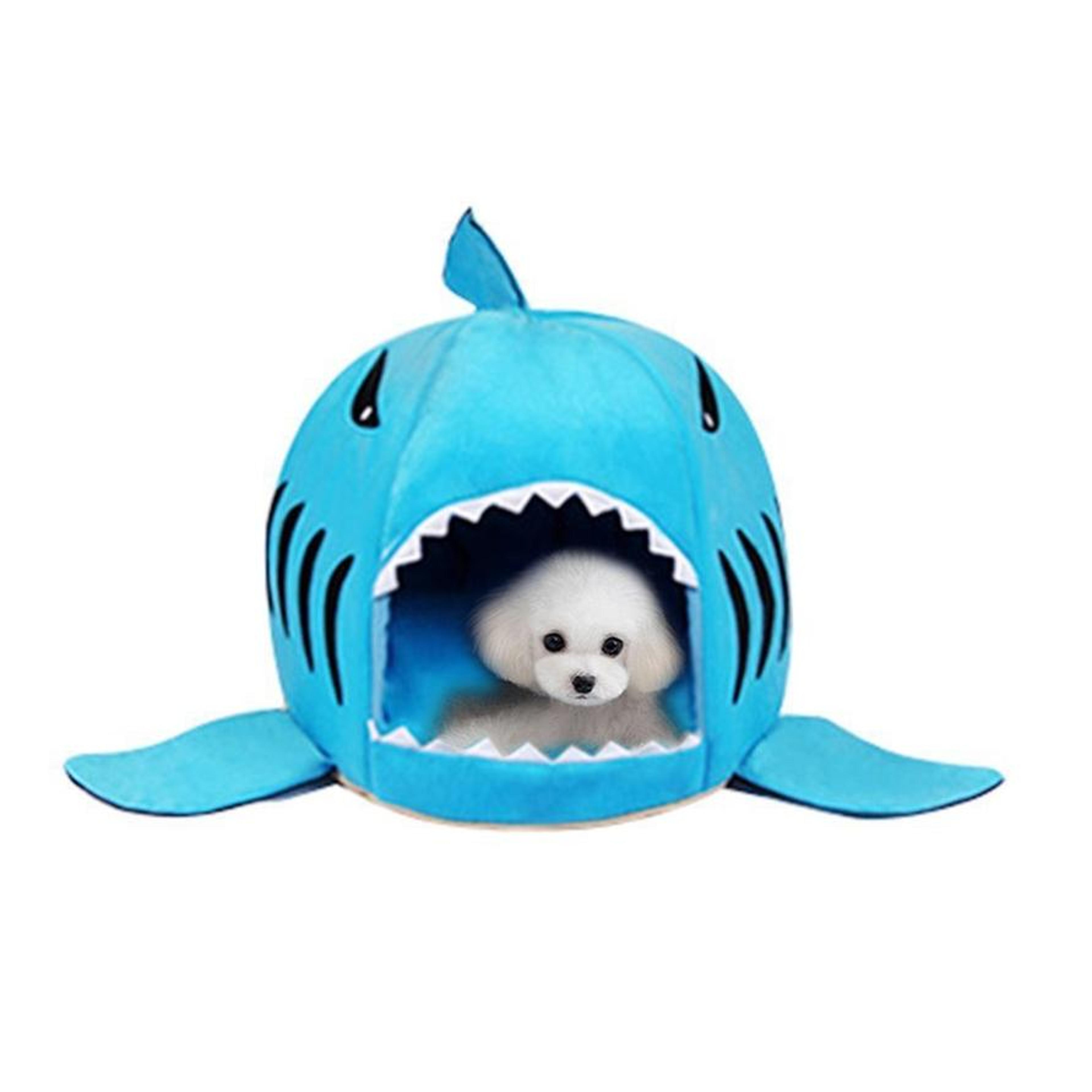 cozy shark pet bed indoor cat cave bed for small dogs cats