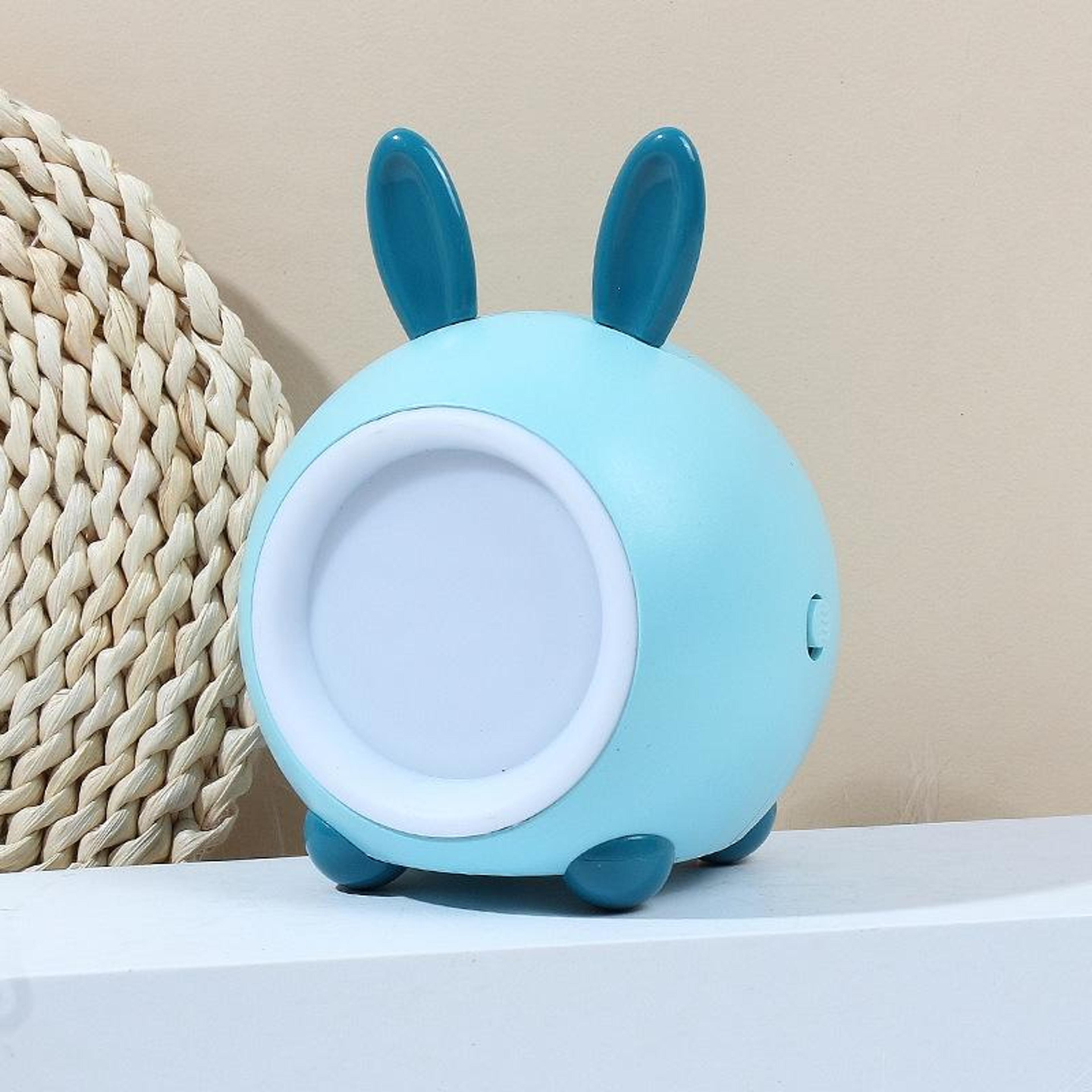 cute rabbit led night light usb rechargeable touch control lamp with stepless dimming