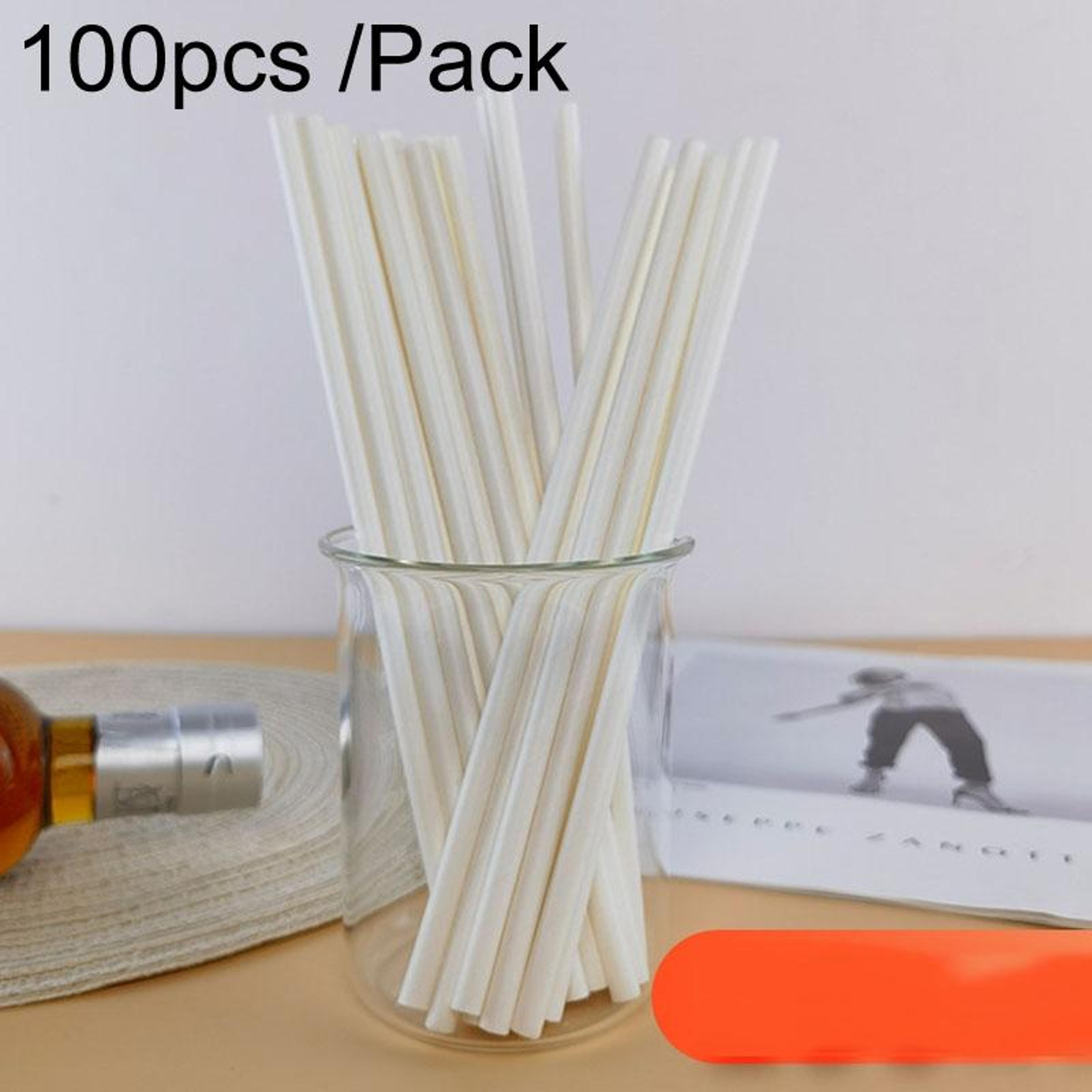 pack paper straws biodegradable disposable drinking straws for hot & cold beverages