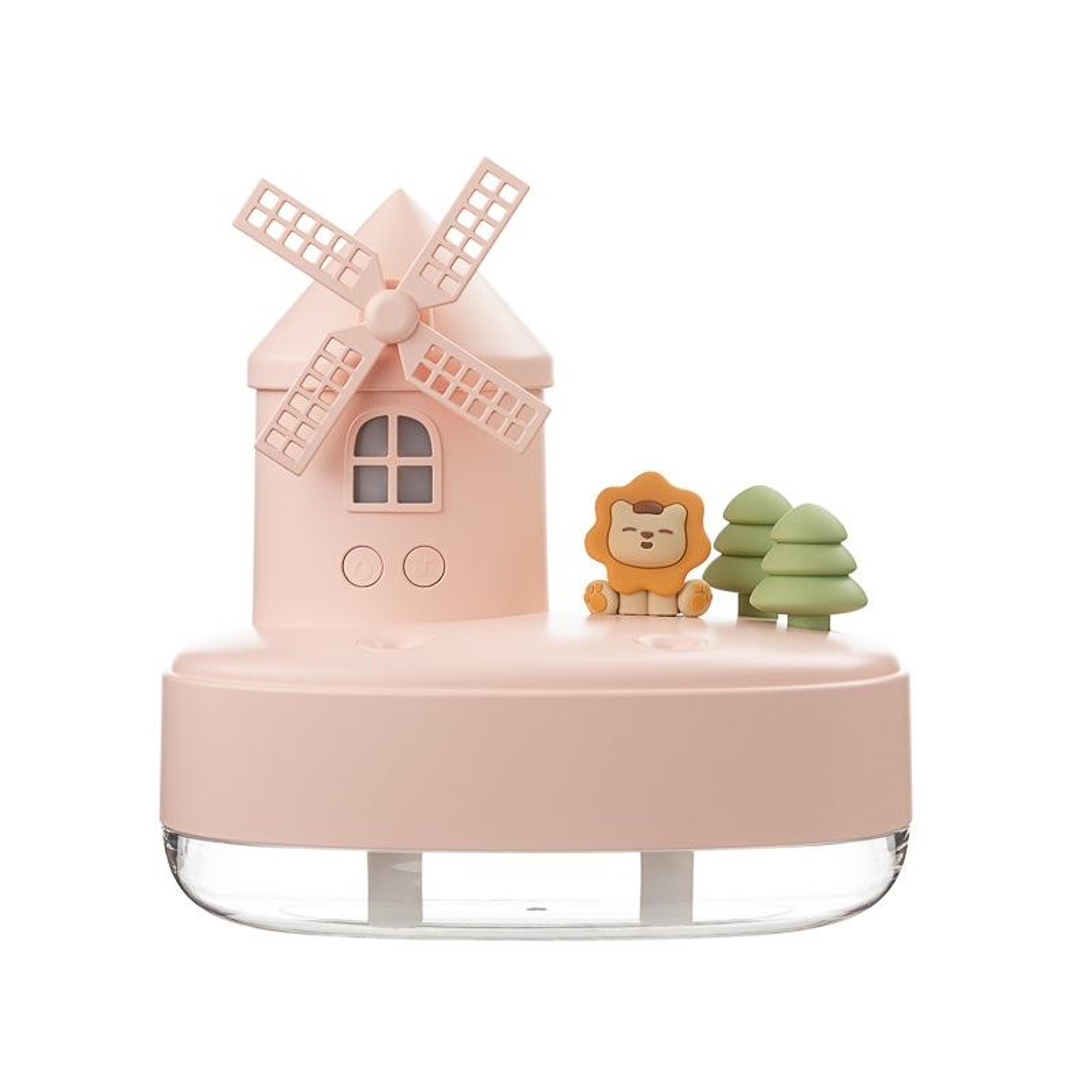 mini desktop humidifier with led light, music & double mist wireless usb humidifier