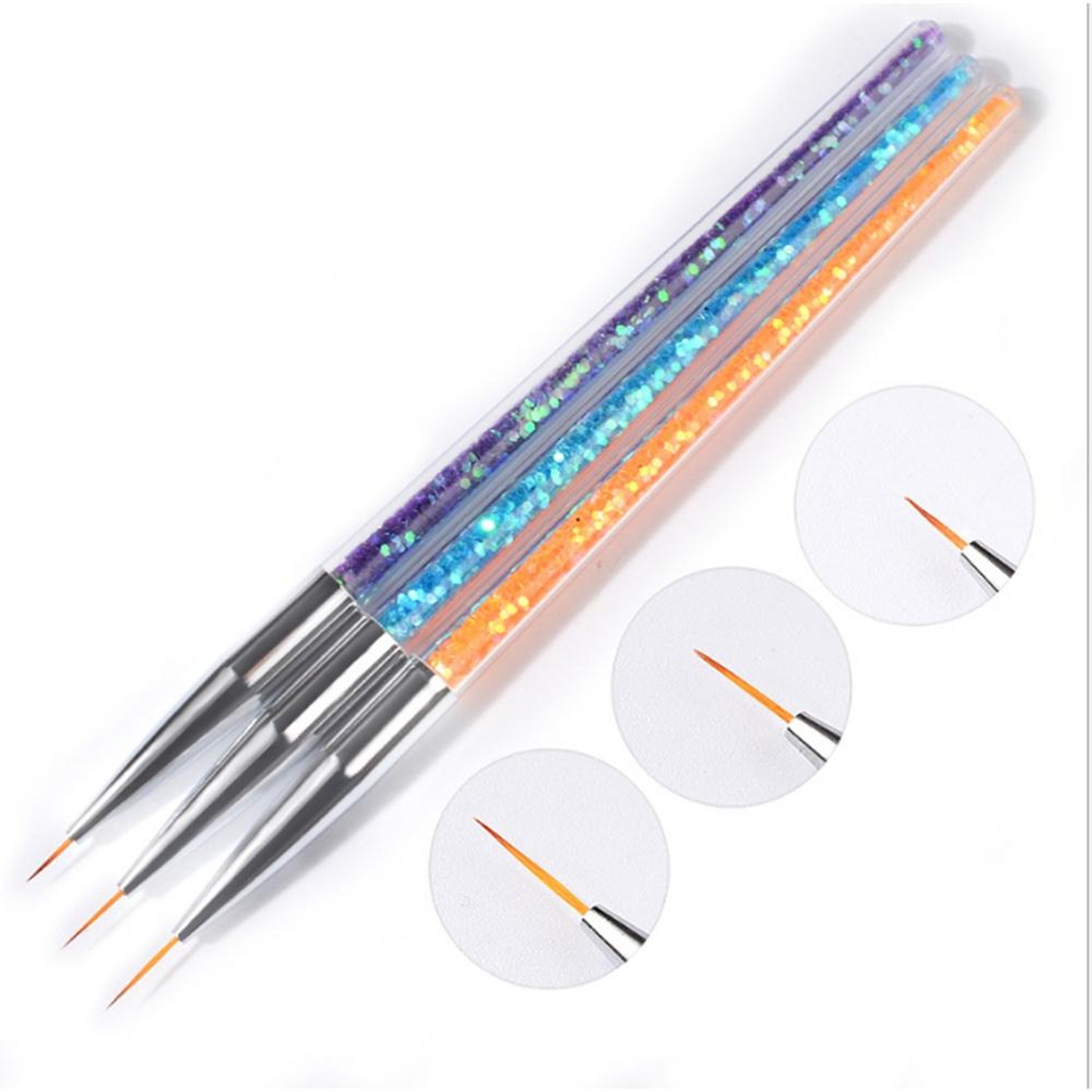 professional nail art liner brush set fine line nail painting brushes for manicure design