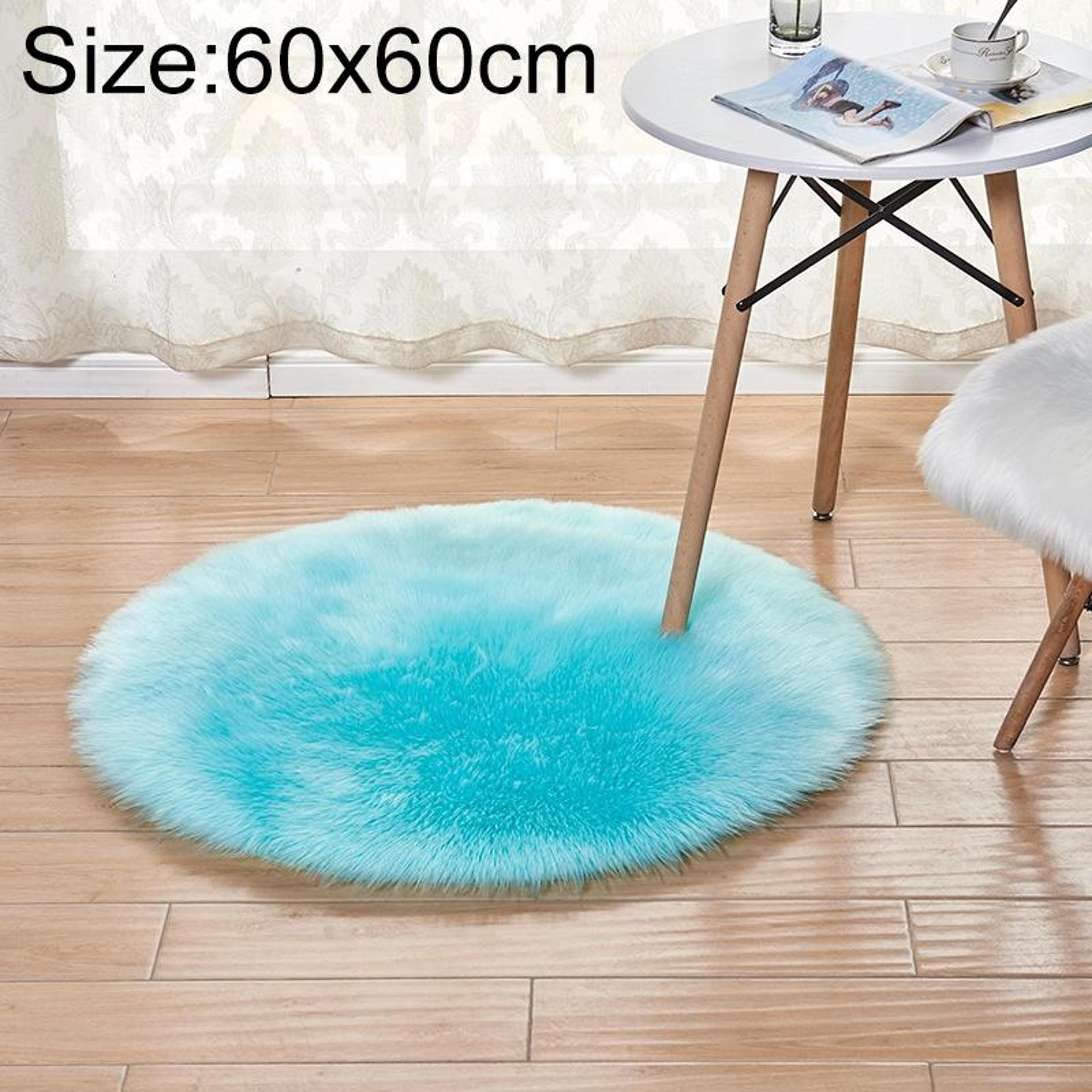 luxury round area rug soft plush rug faux fur shag carpet for living room bedroom decor