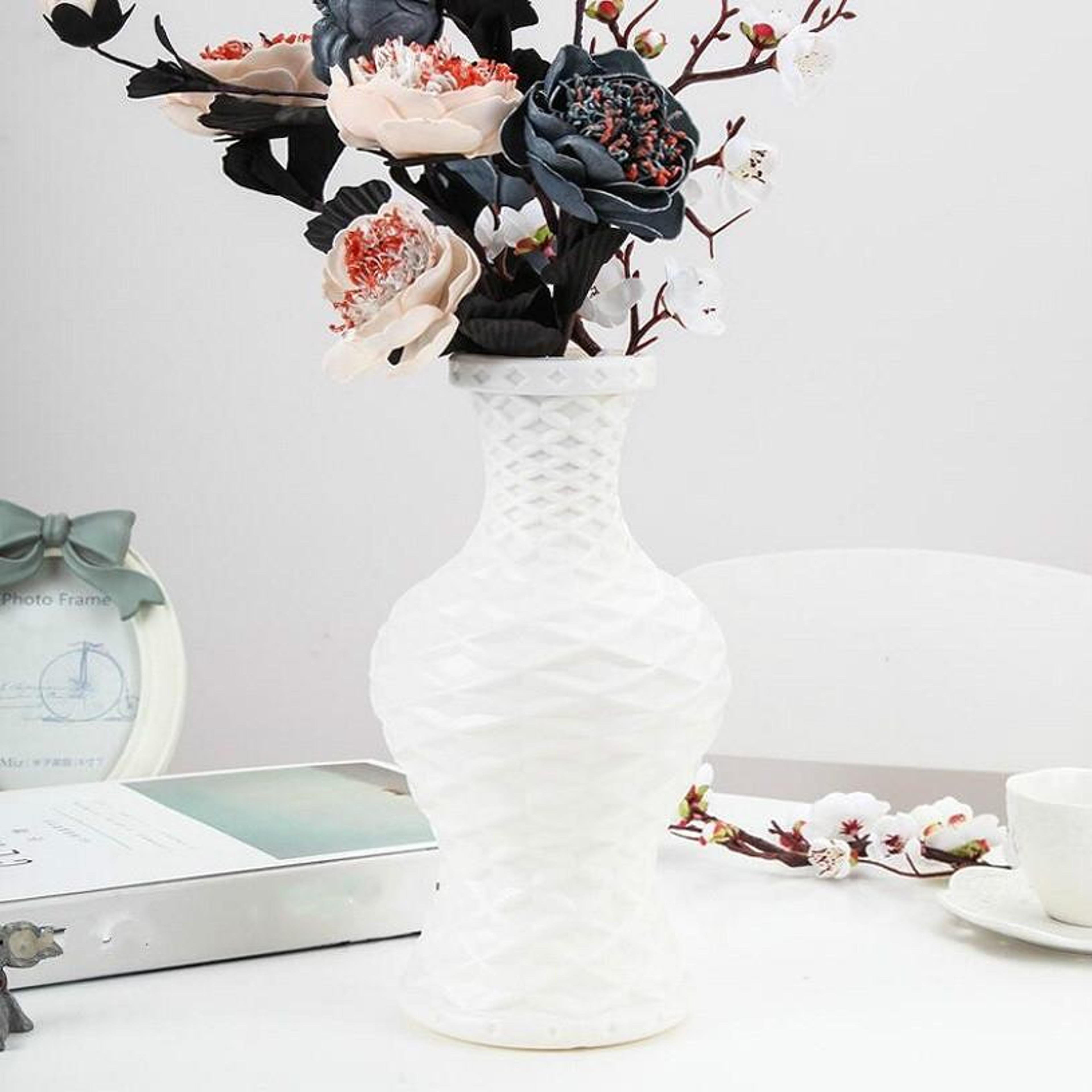 modern plastic flower vase for hydroponics & fresh flower arrangements