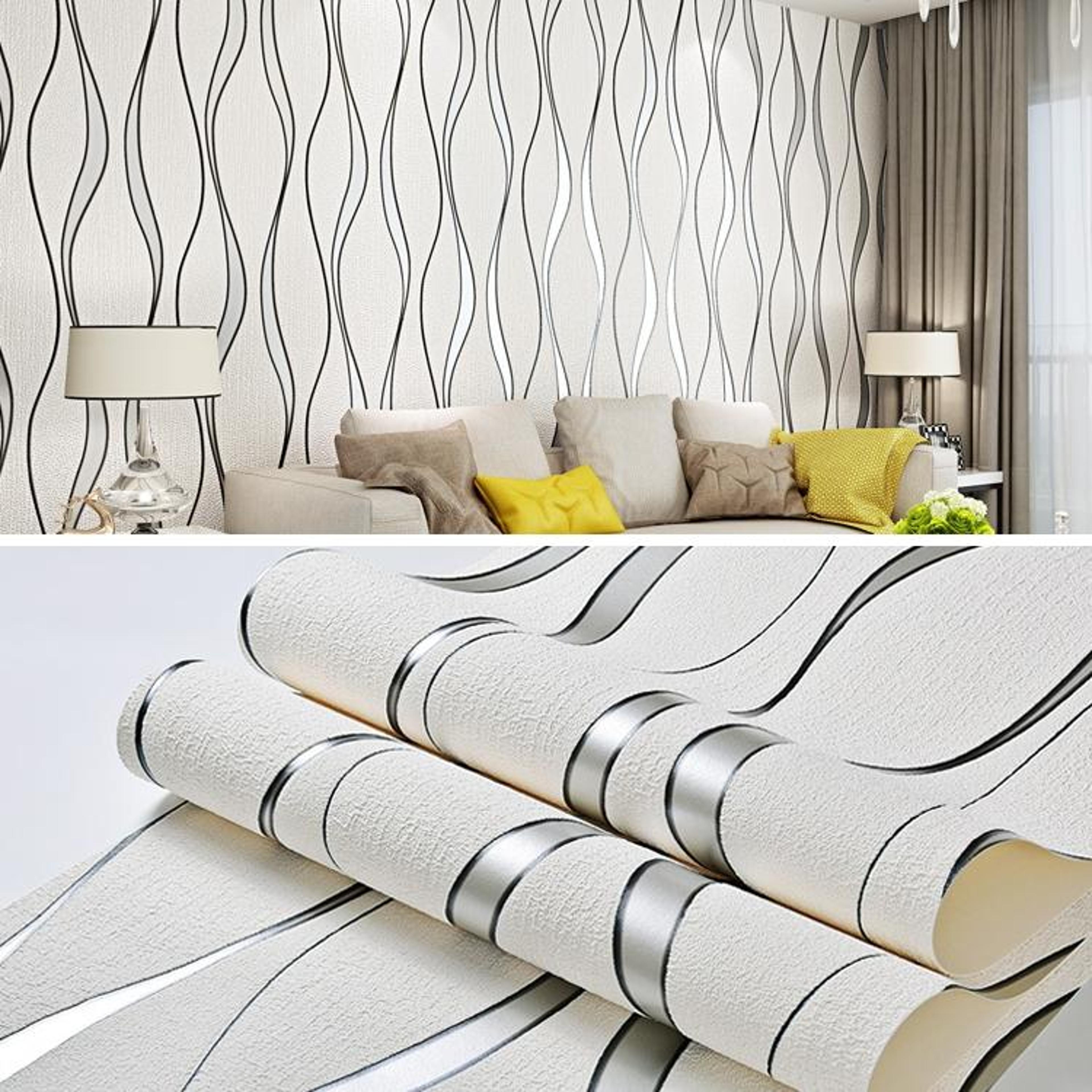 luxury 3d wallpaper water ripple non woven wall covering roll for modern home decor
