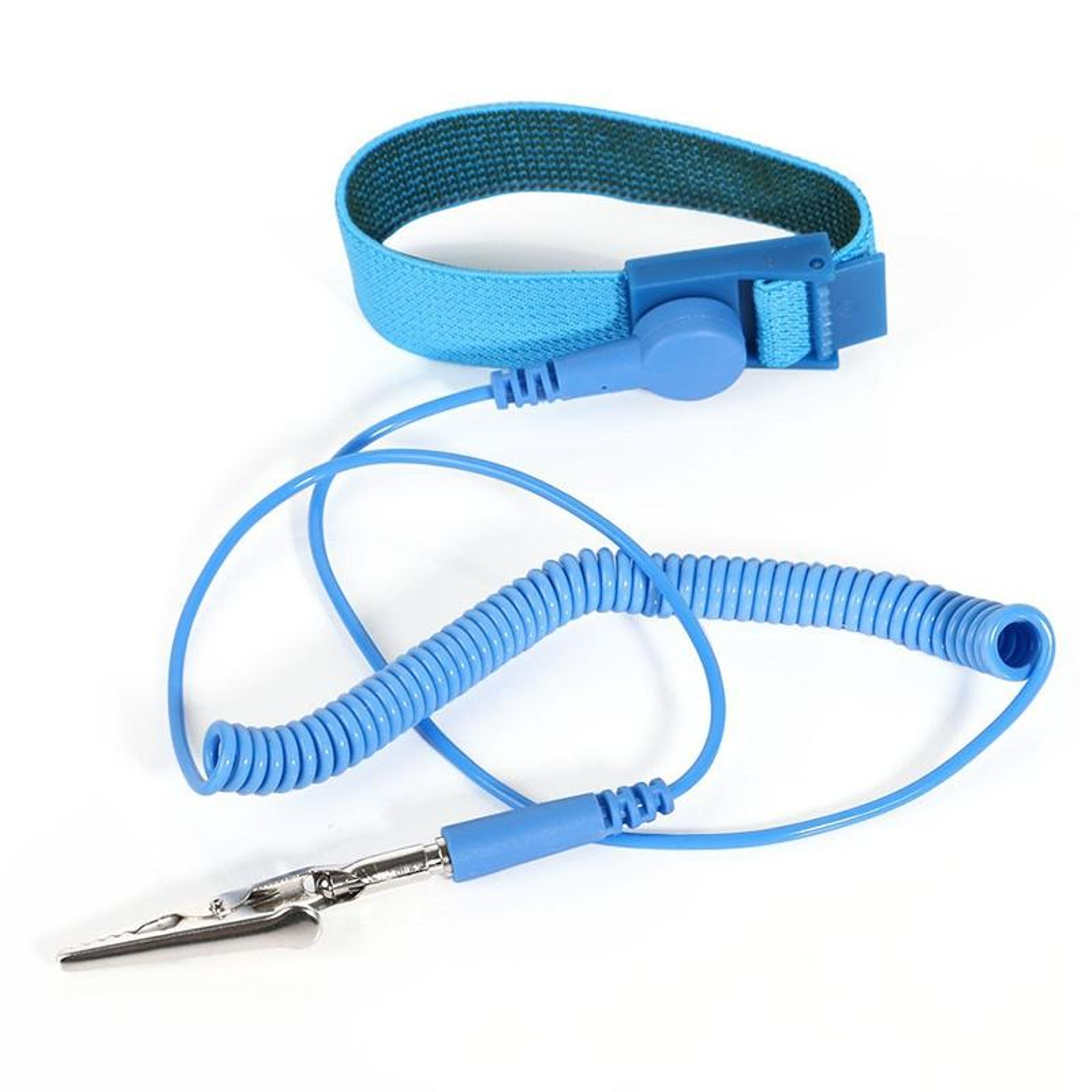 professional esd wrist strap anti static wristband with grounding clip for safe electronics repair