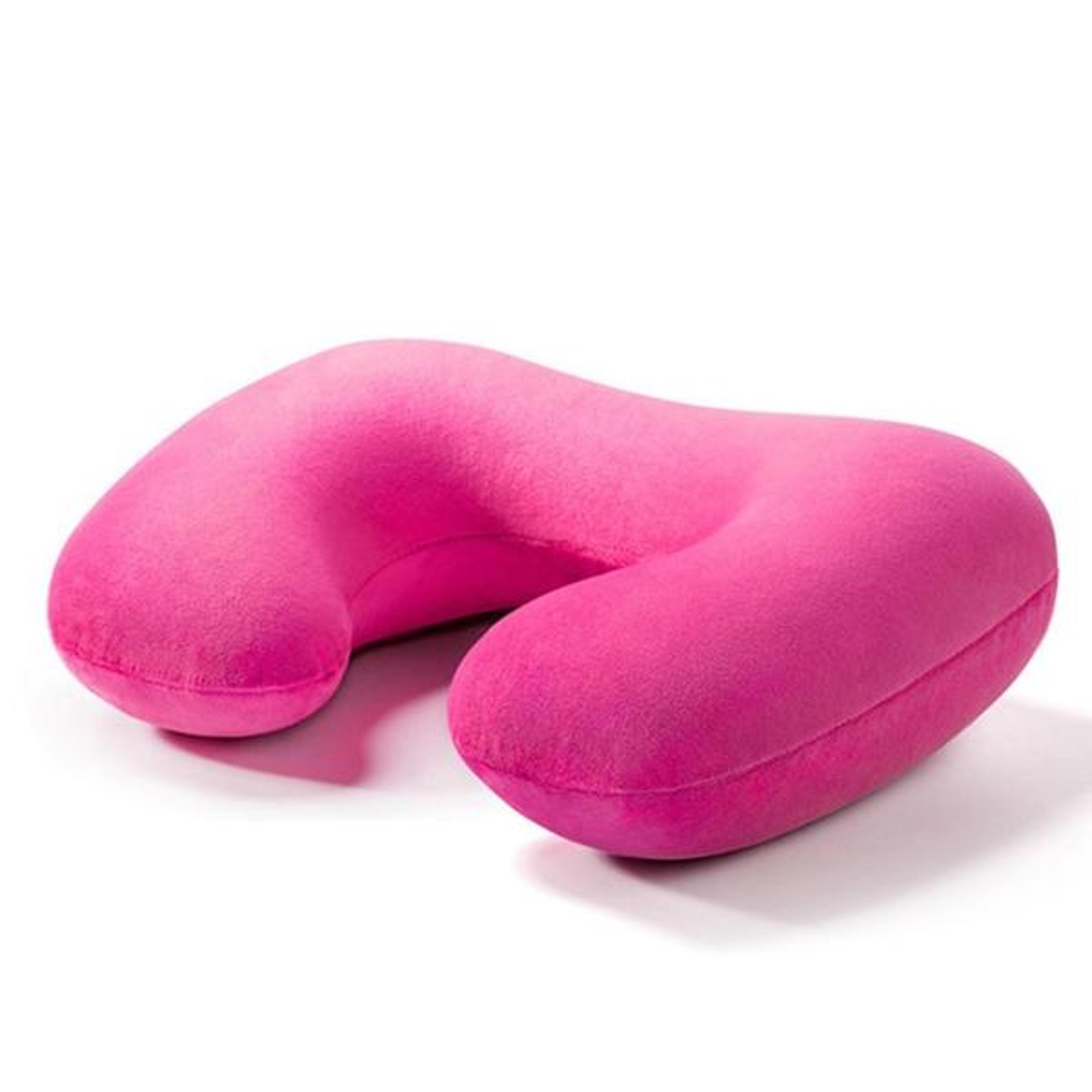 comfortrest inflatable travel pillow u shaped travel neck pillow for airplane, car & office