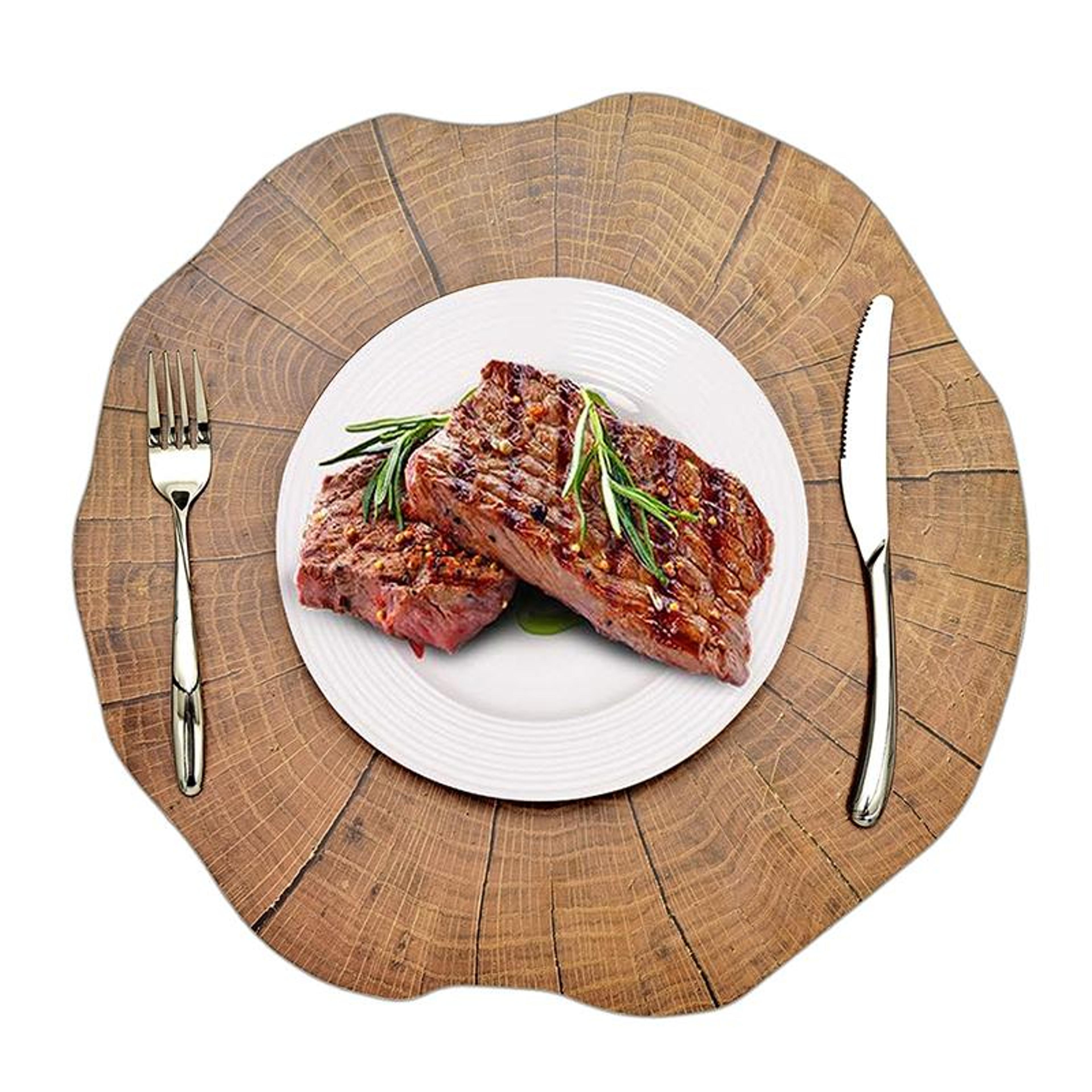 lotus bloom round table placemat set of heat resistant dining table mats