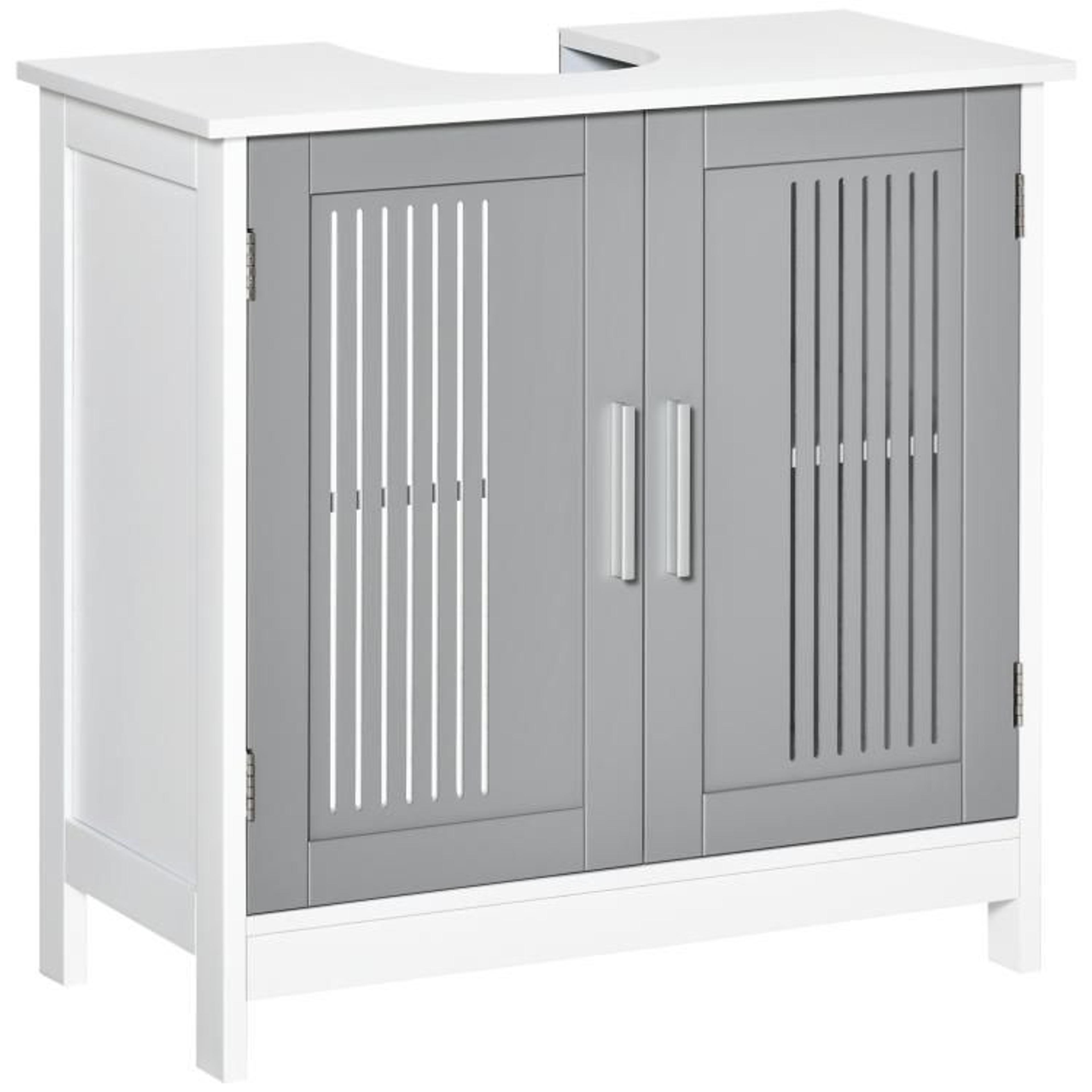 under sink bathroom storage cabinet with adjustable shelf and double doors