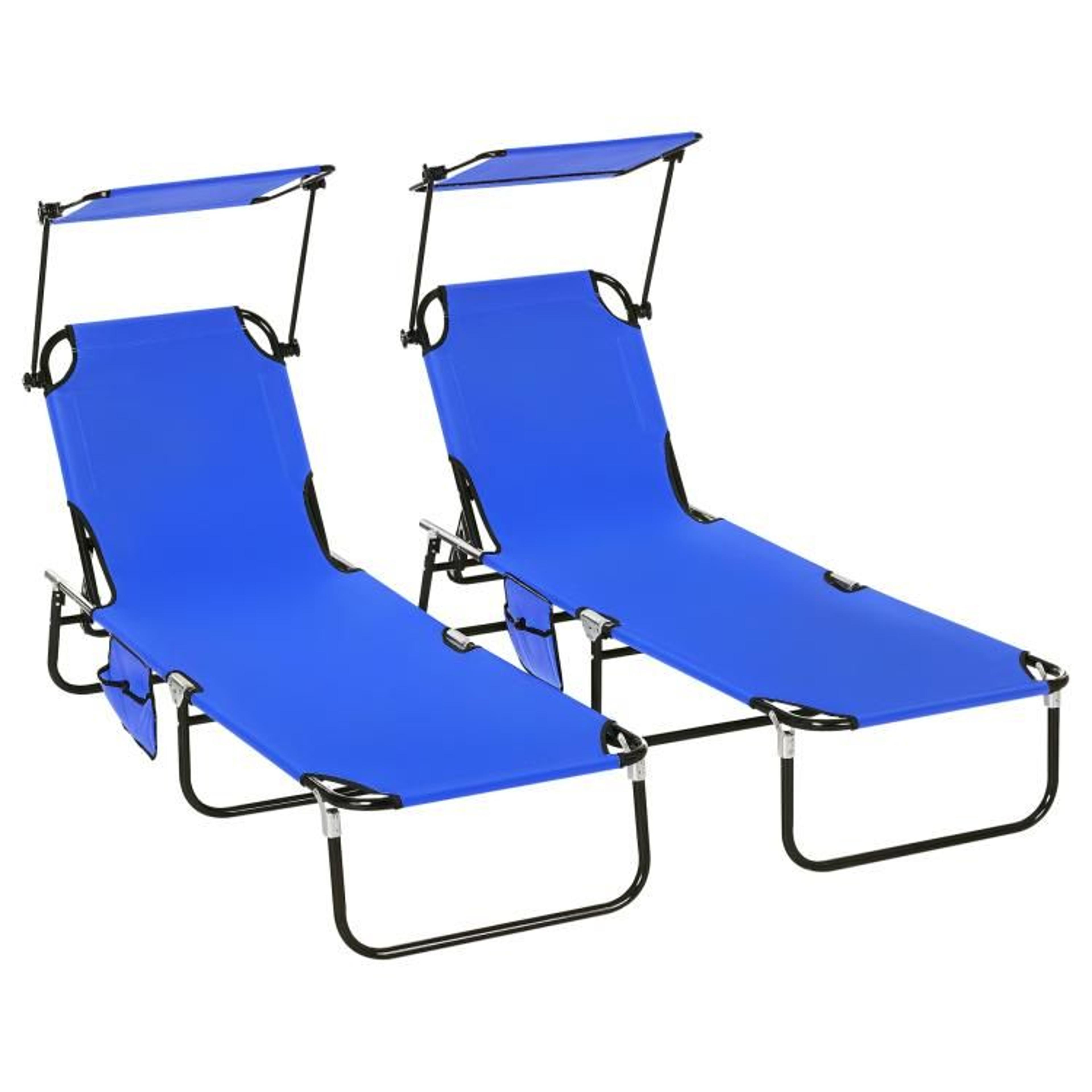 pool chaise lounge chairs set of 2 with adjustable sunshades and folding steel frames