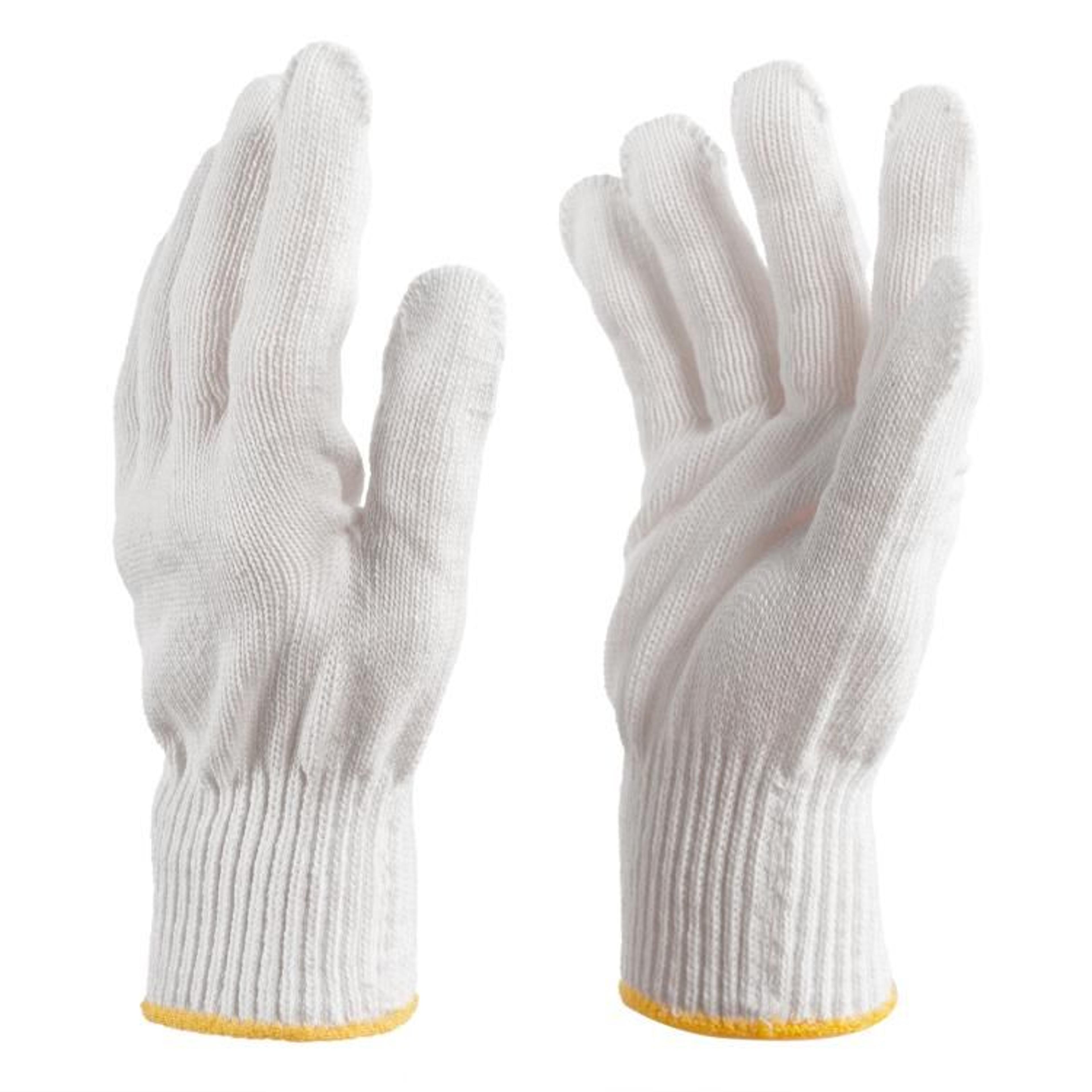 cotton knit work gloves lightweight reusable gloves for gardening and handling
