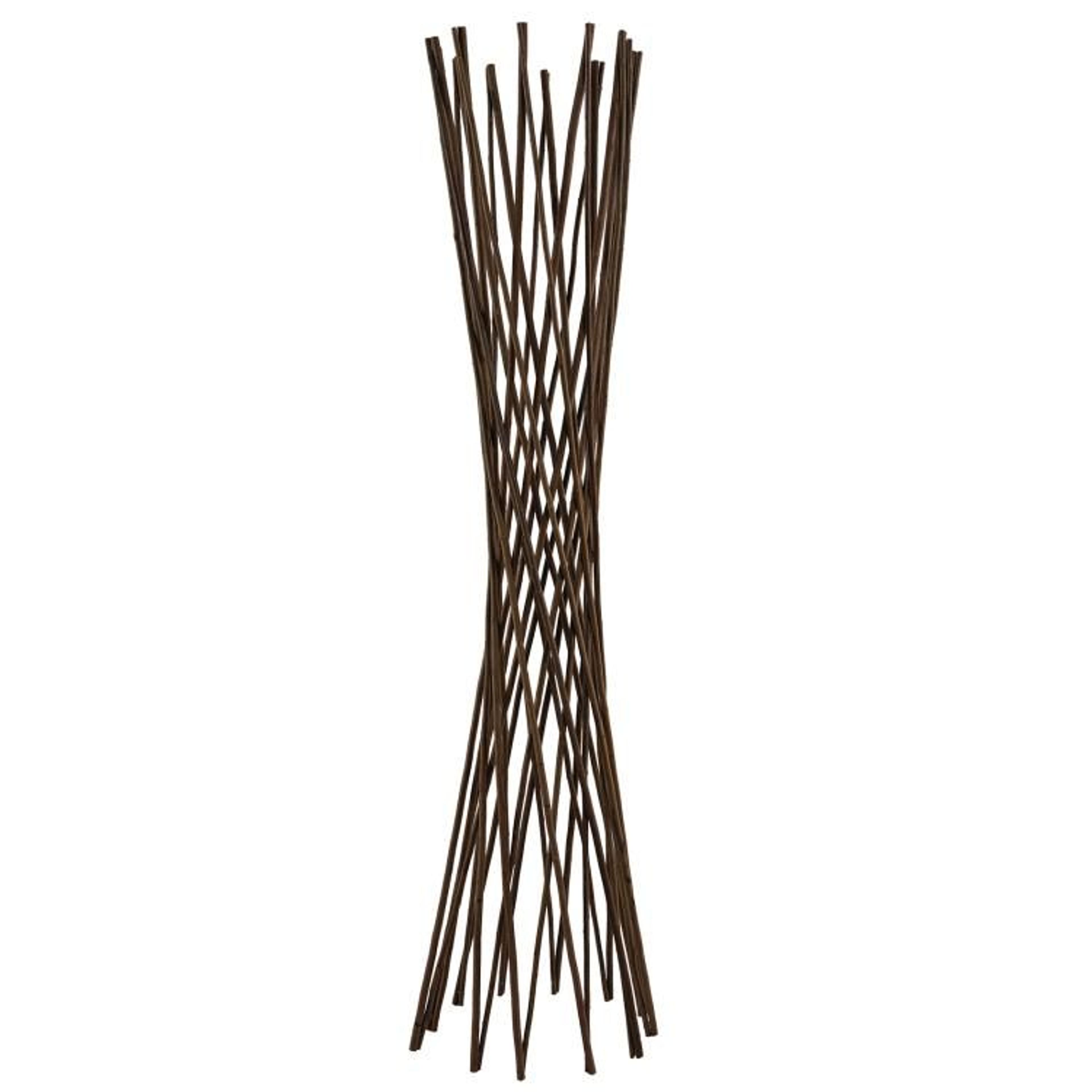 4ft natural willow funnel trellis for climbing plants and garden vines
