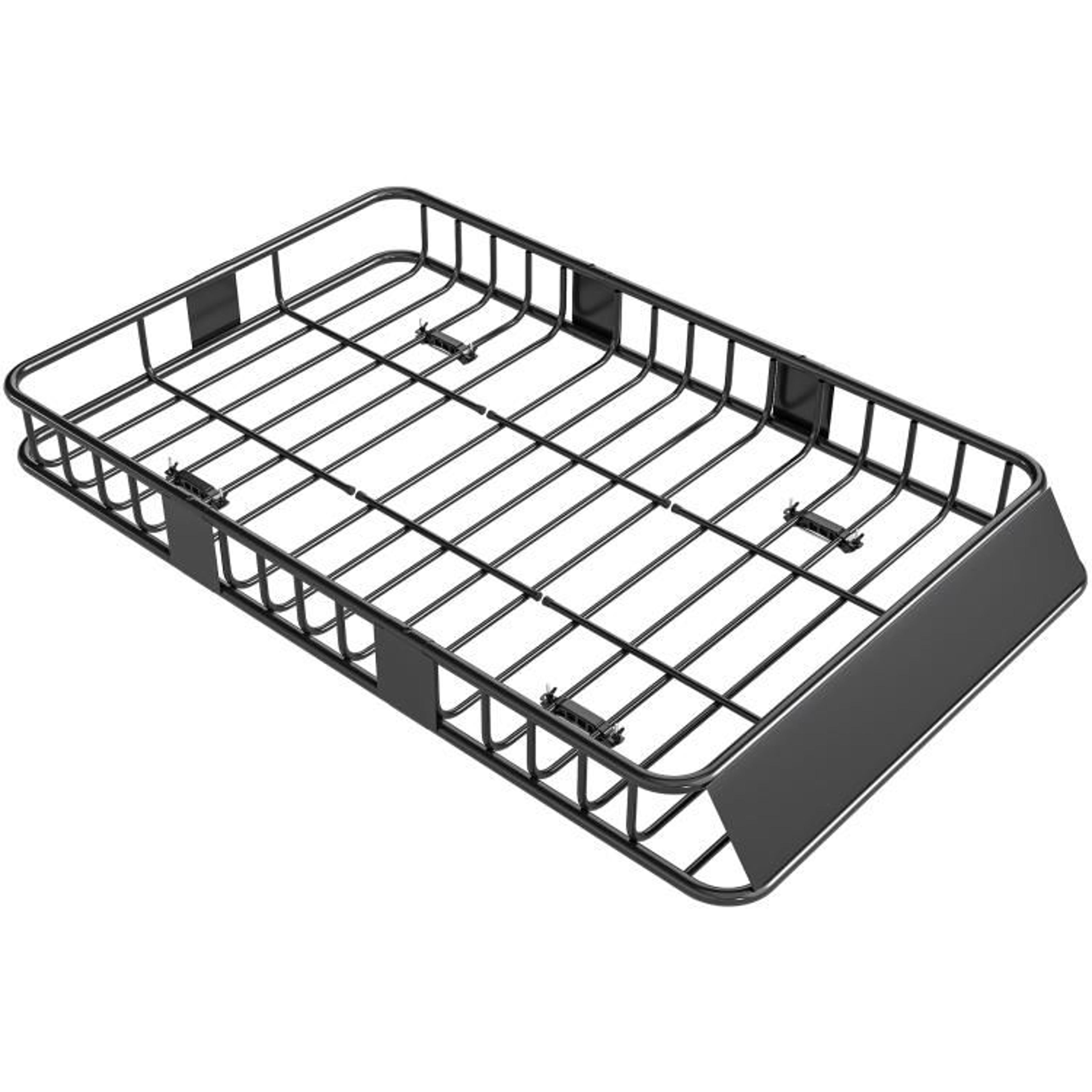 adjustable car roof rack cargo basket with 220 lb capacity black
