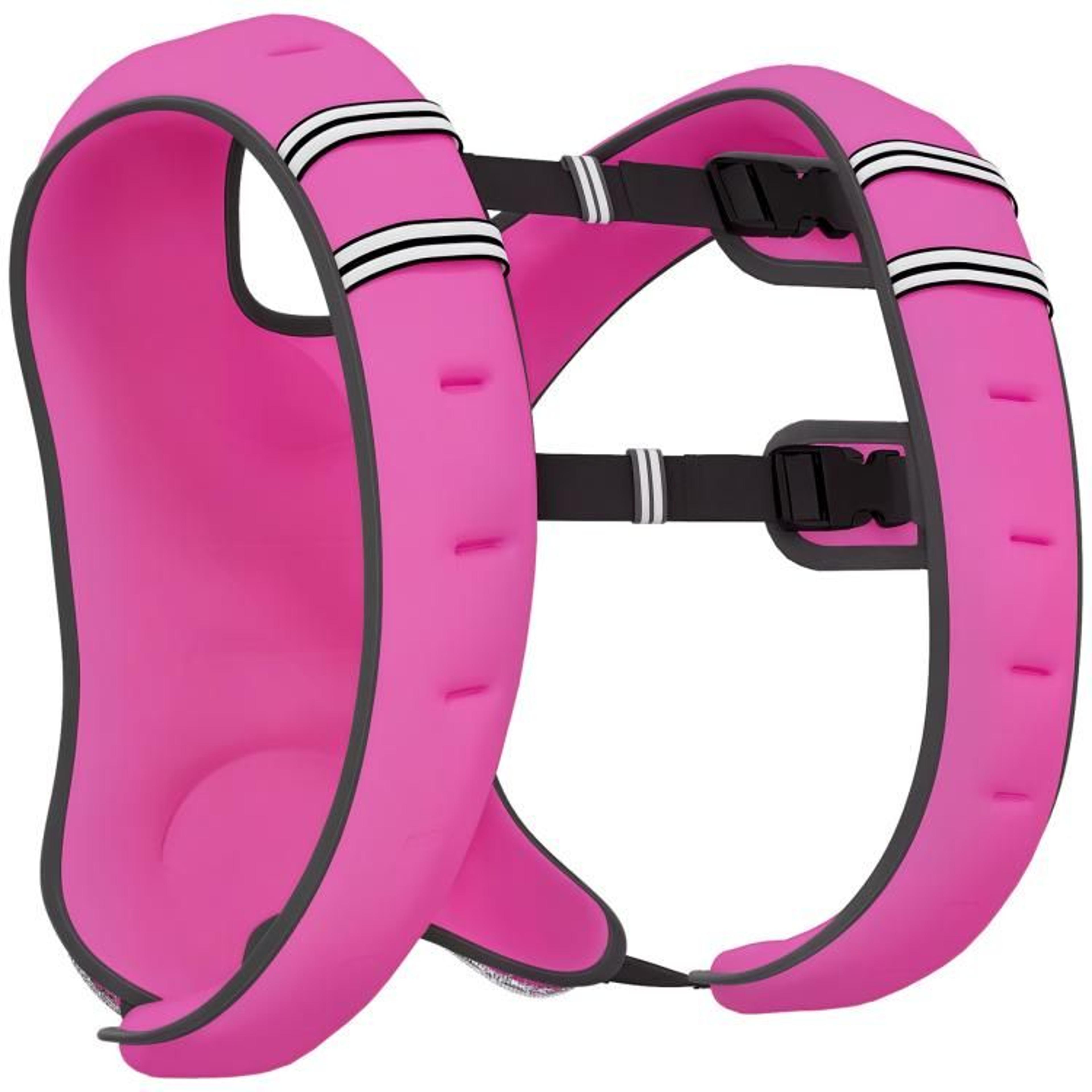 17.6 lb adjustable weighted workout vest with storage pocket pink