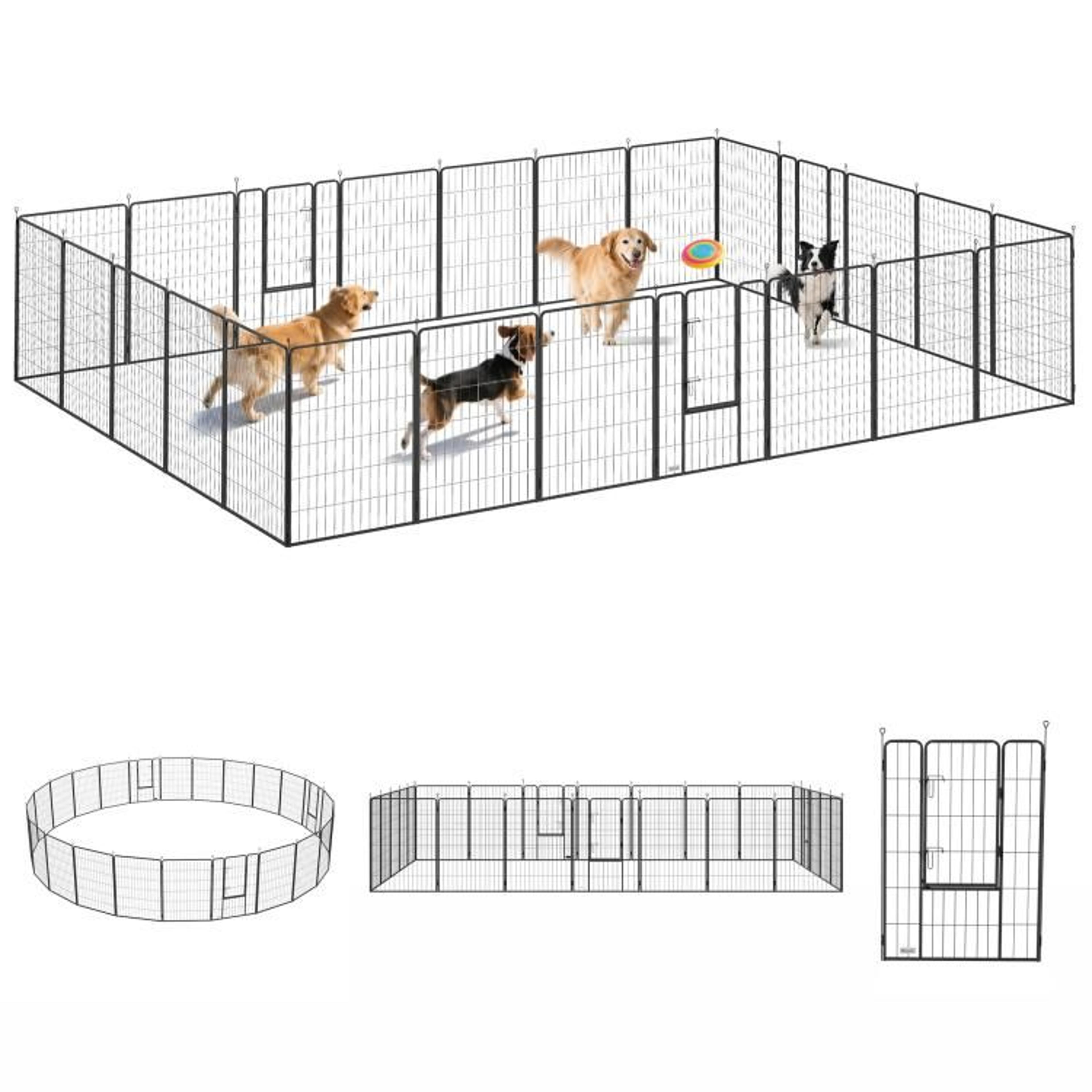 indoor outdoor dog playpen with lockable doors