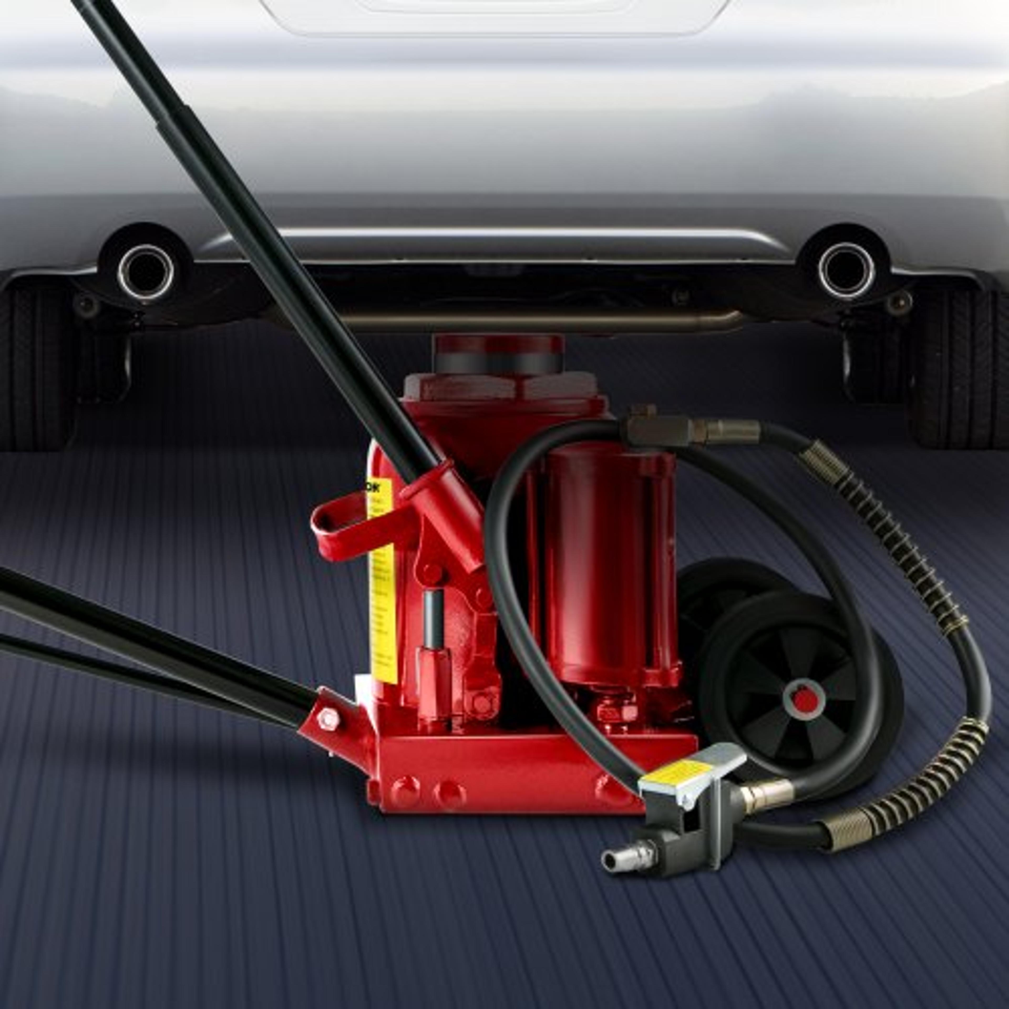 50 ton air hydraulic bottle jack, heavy duty 110,200lbs capacity for auto, truck & rv repair