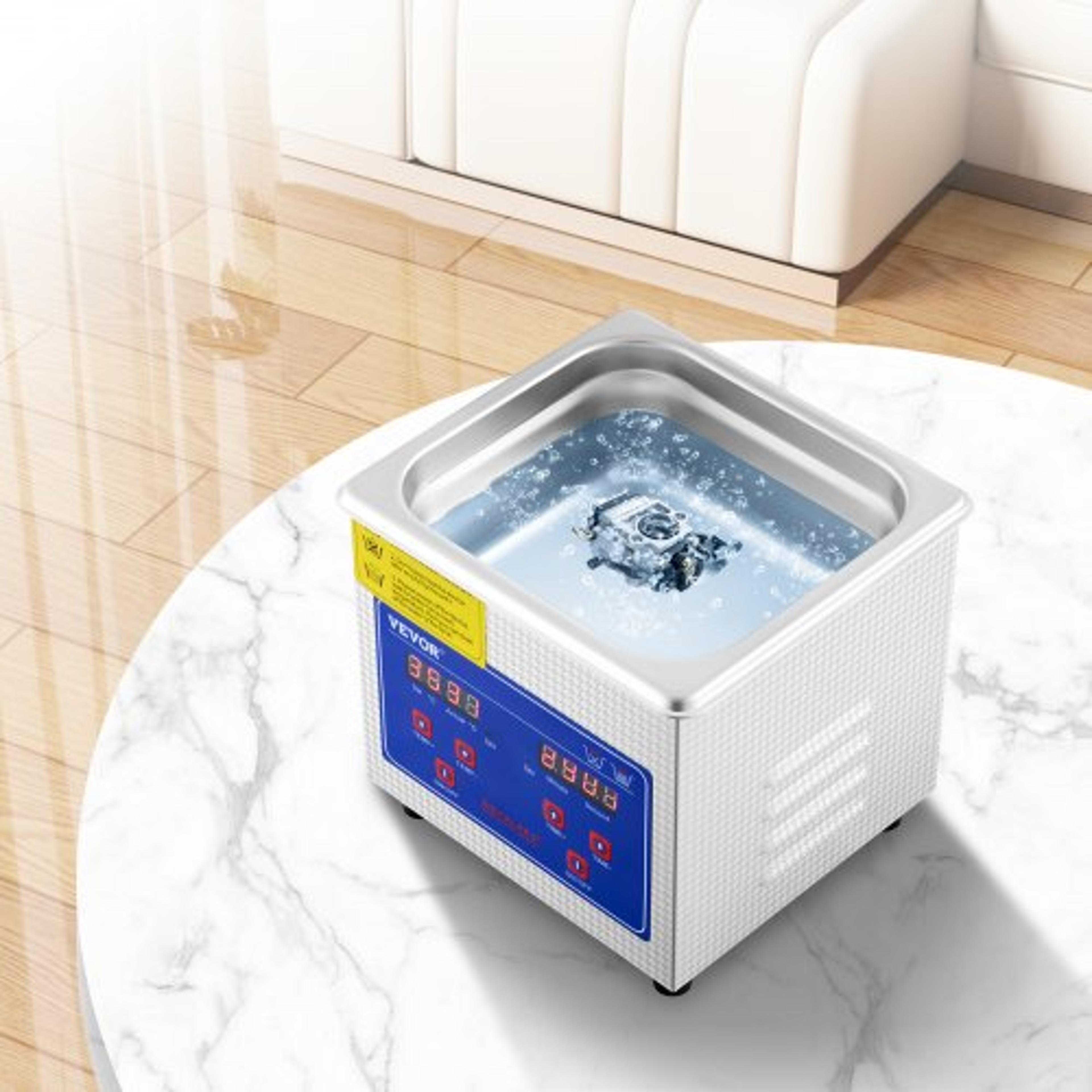 1.3l ultrasonic cleaning machine 110v, professional jewelry watch cleaner for rings, coins, diamonds & eyeglasses